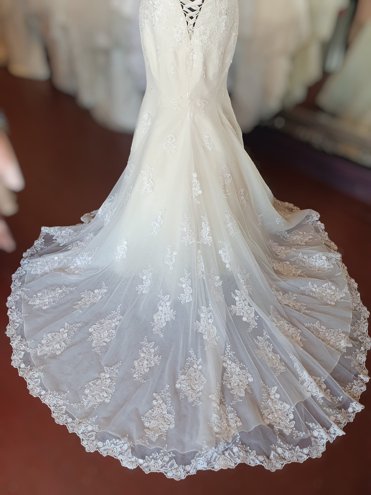 Stella York Strapless Sweetheart Gown