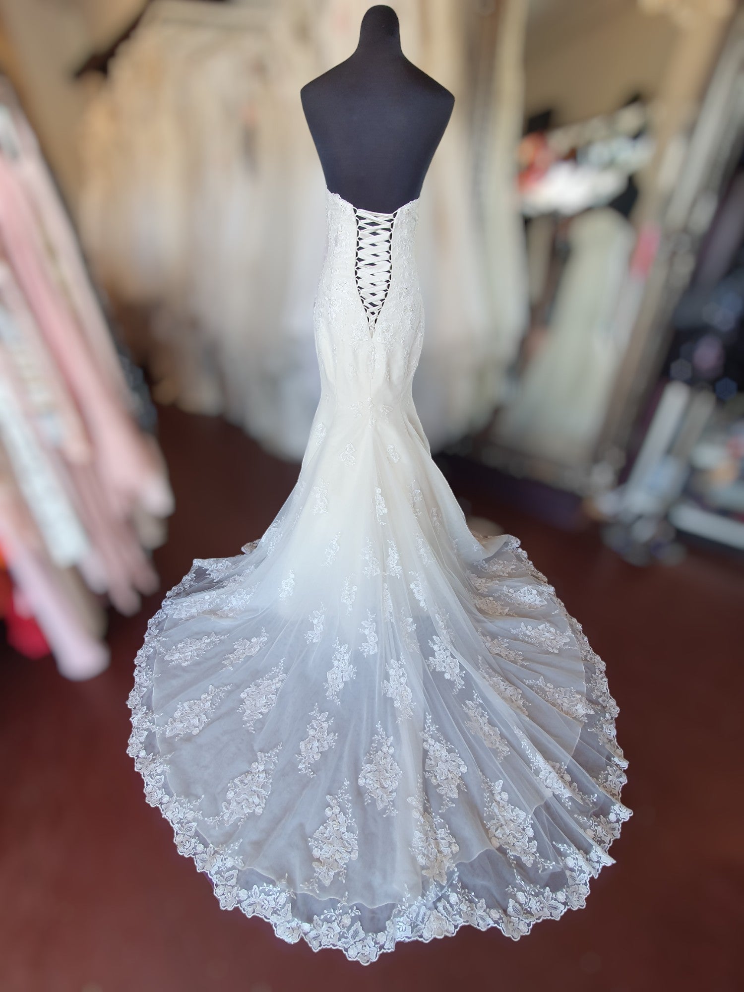 Stella York Strapless Sweetheart Gown