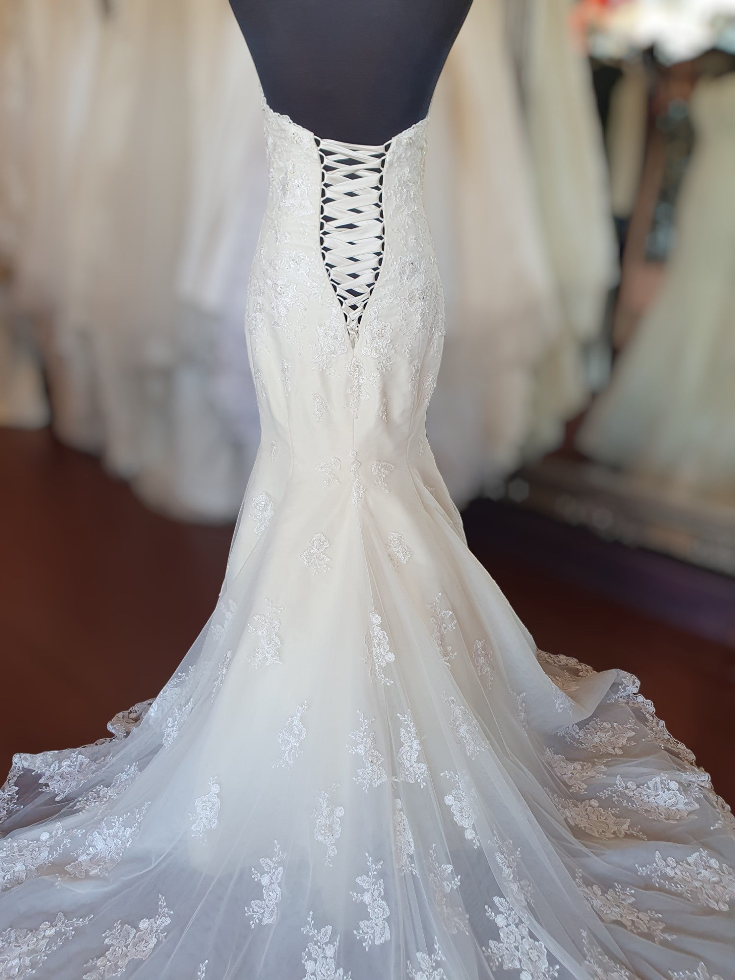 Stella York Strapless Sweetheart Gown