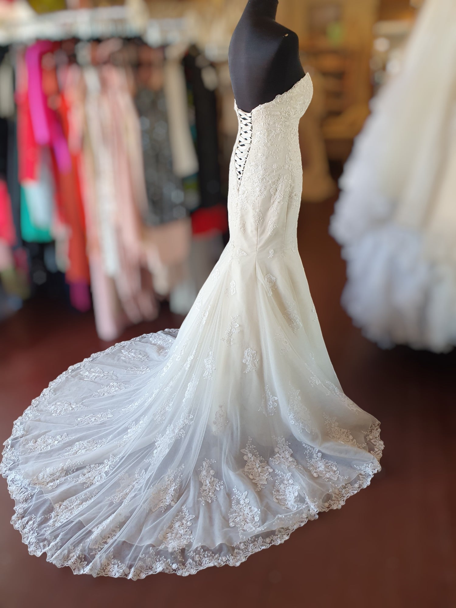 Stella York Strapless Sweetheart Gown