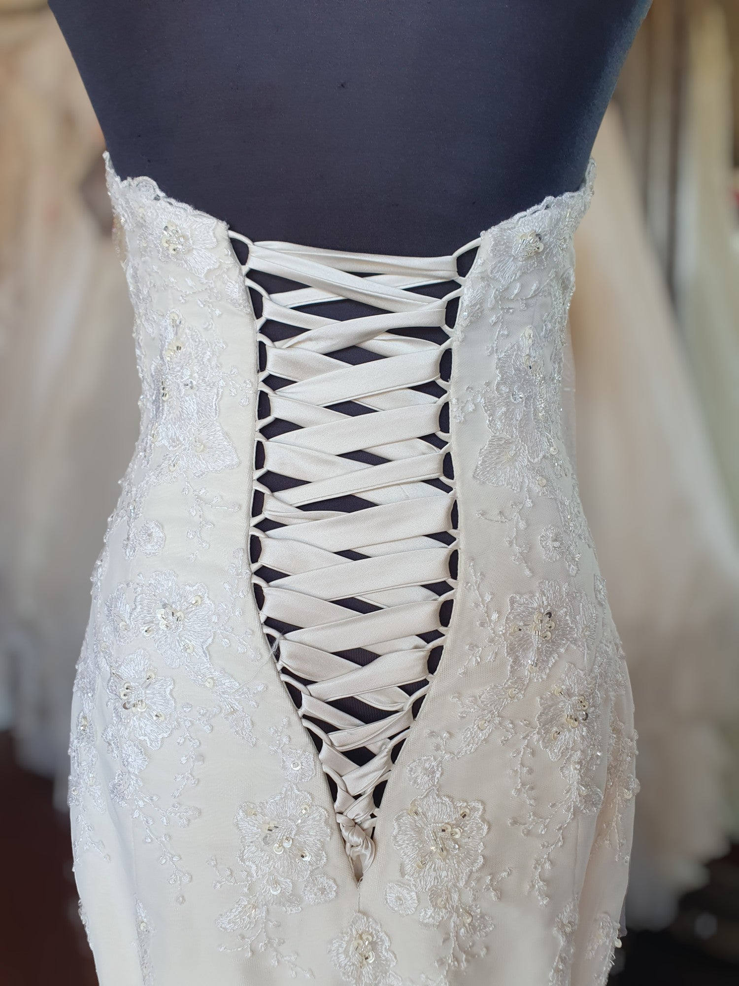 Stella York Strapless Sweetheart Gown