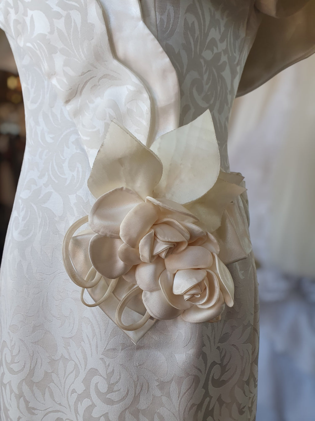 Vintage Stunner with Rose and Bow