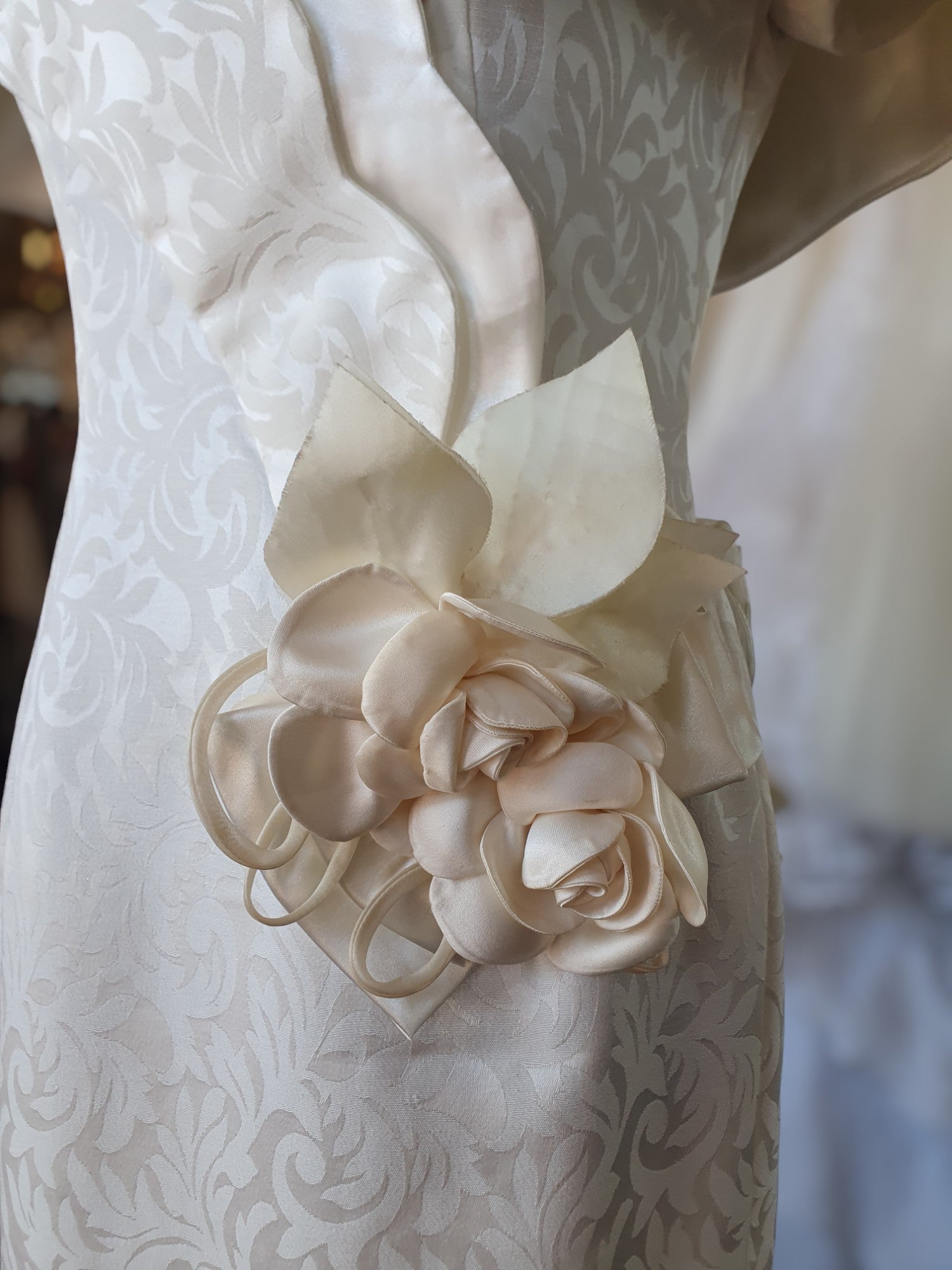 Vintage Stunner with Rose and Bow