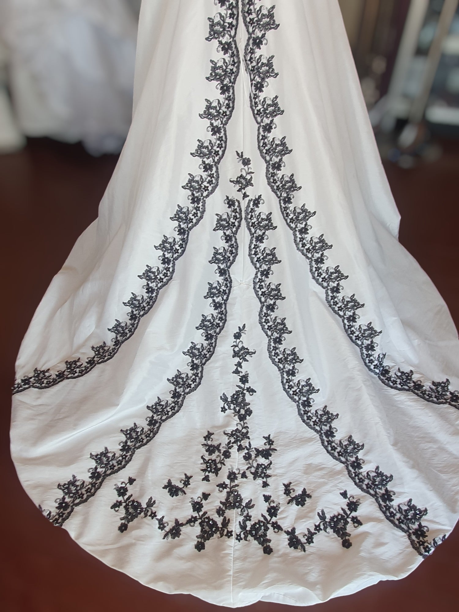 Barbara Calabro Black & White Gown