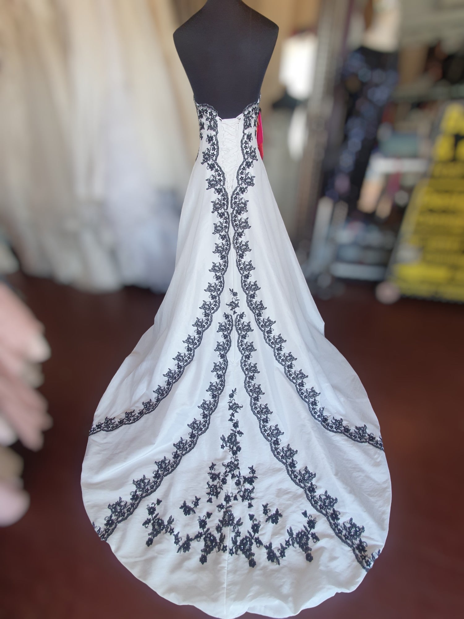Barbara Calabro Black & White Gown