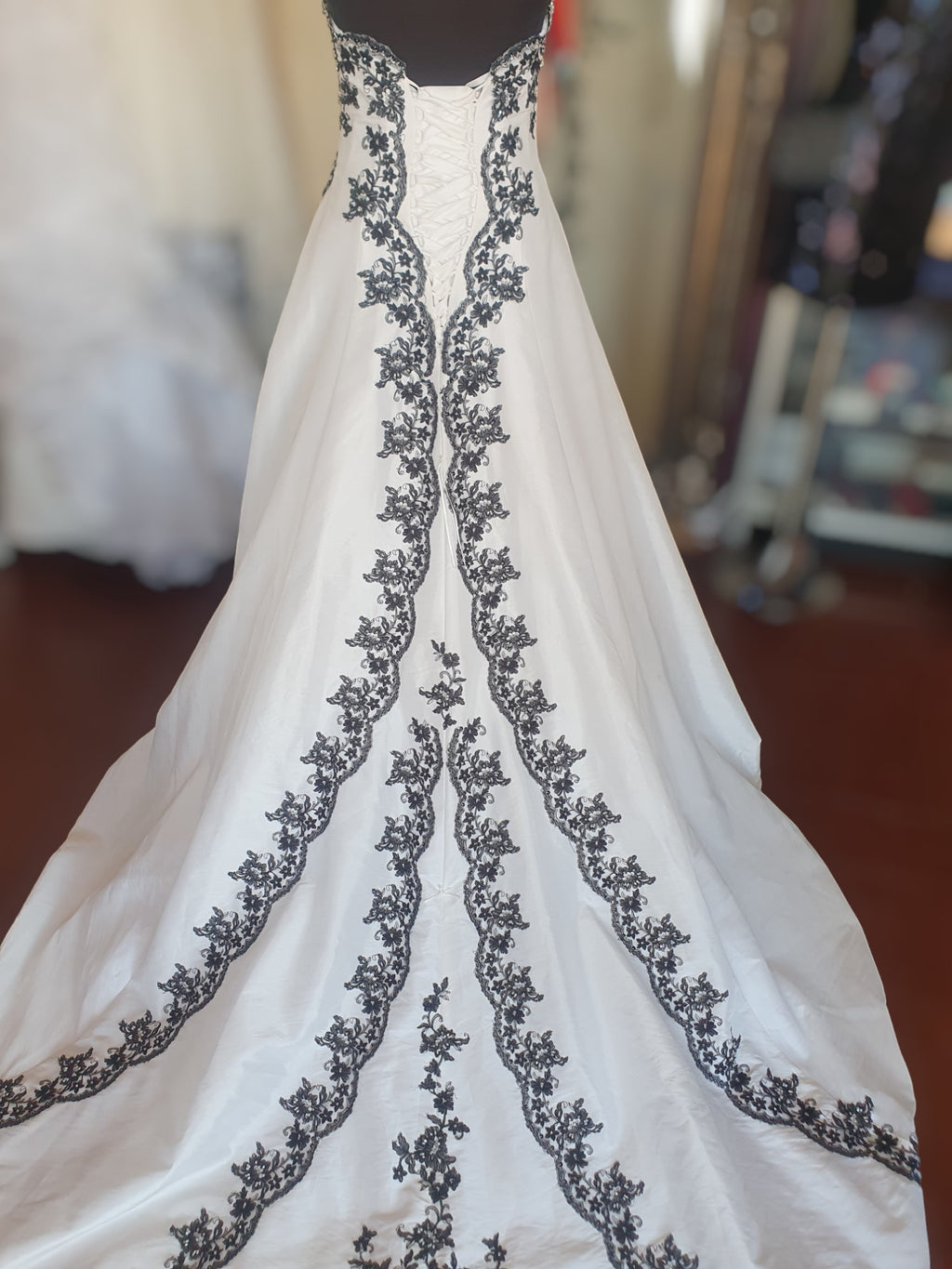 Barbara Calabro Black & White Gown