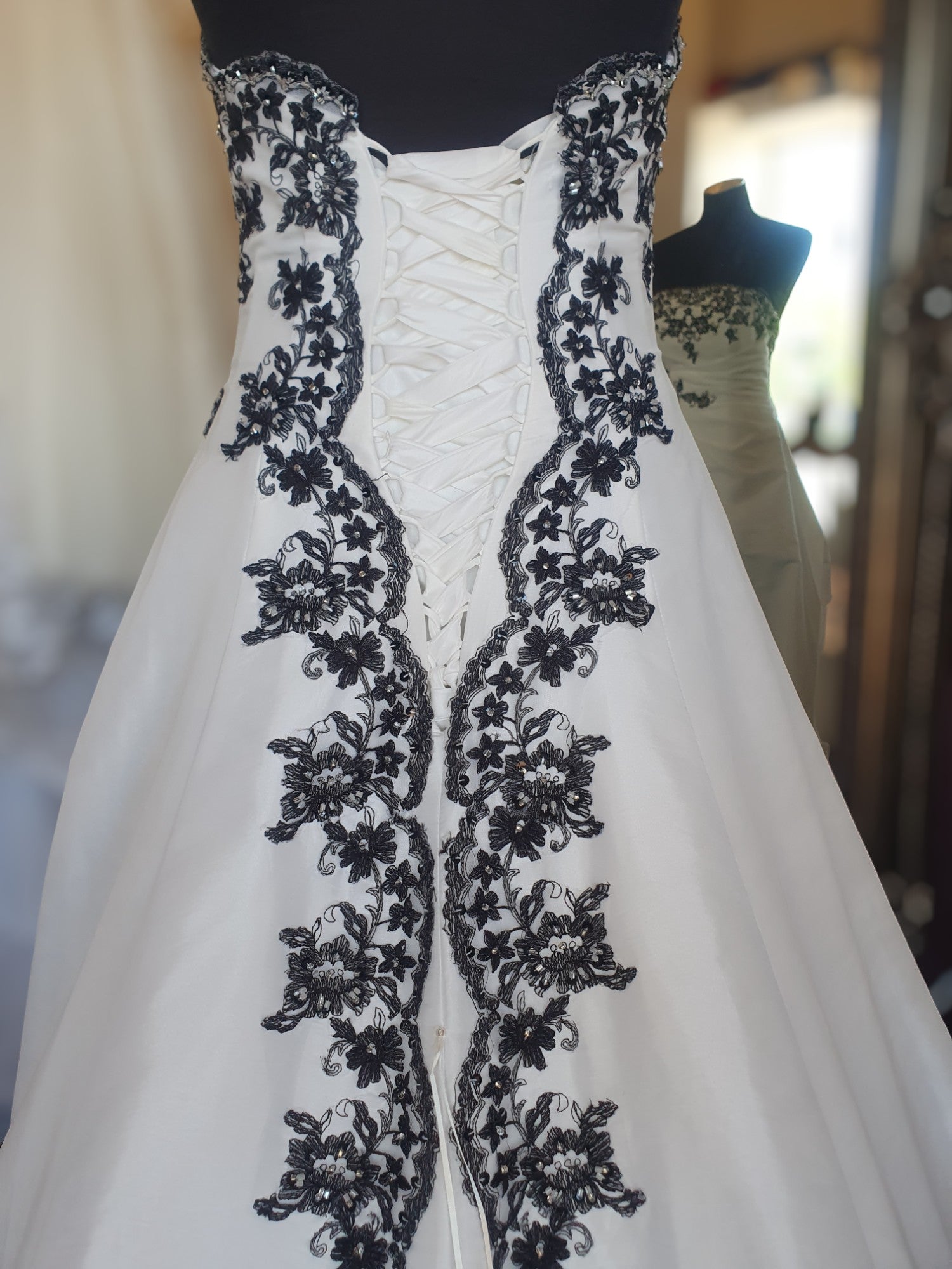 Barbara Calabro Black & White Gown