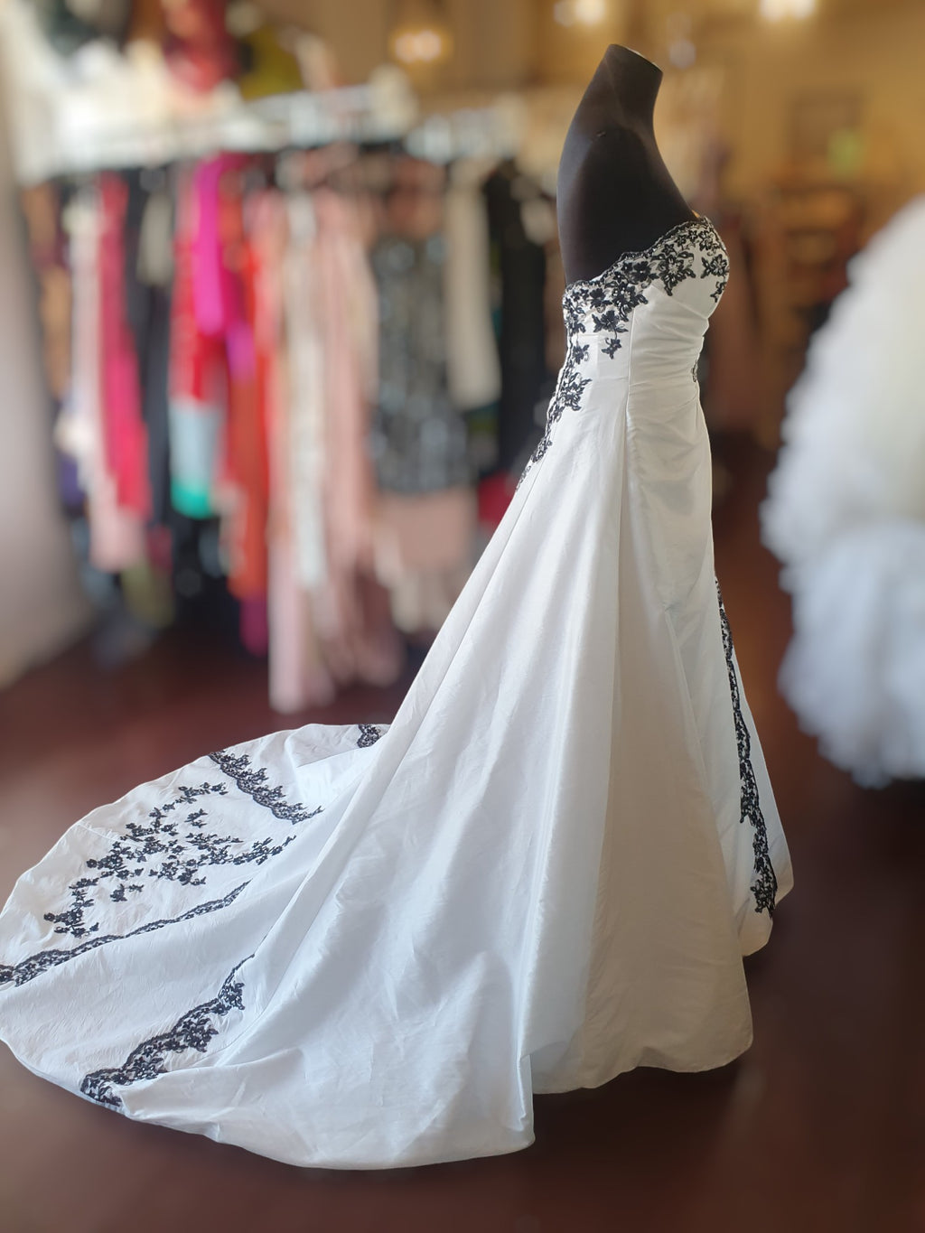 Barbara Calabro Black & White Gown