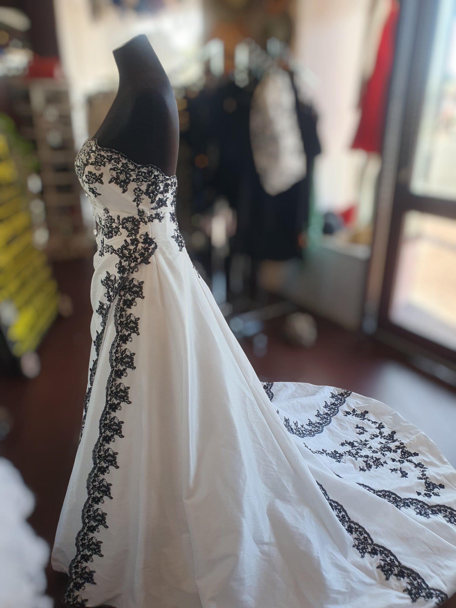Barbara Calabro Black & White Gown