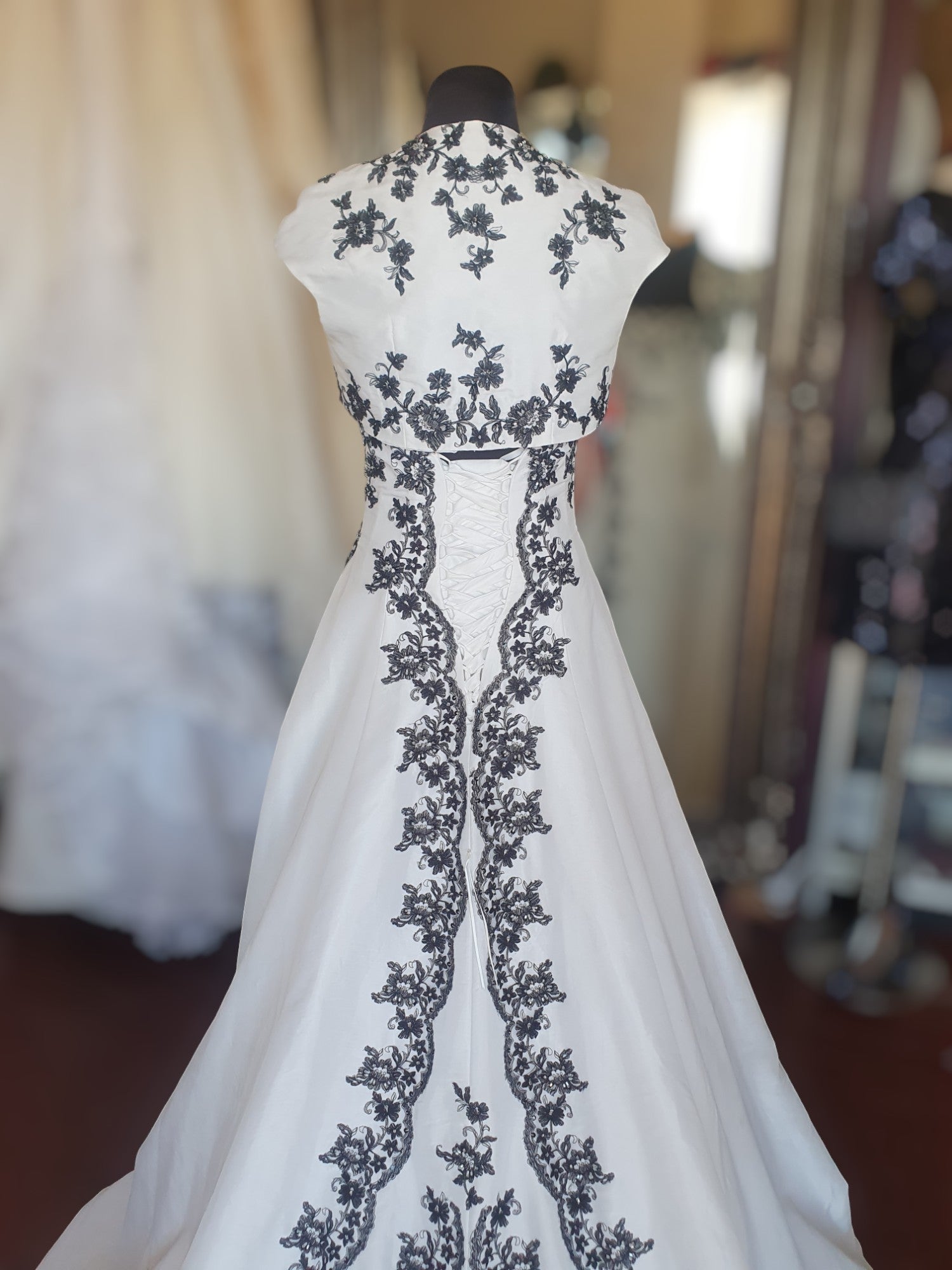 Barbara Calabro Black & White Gown