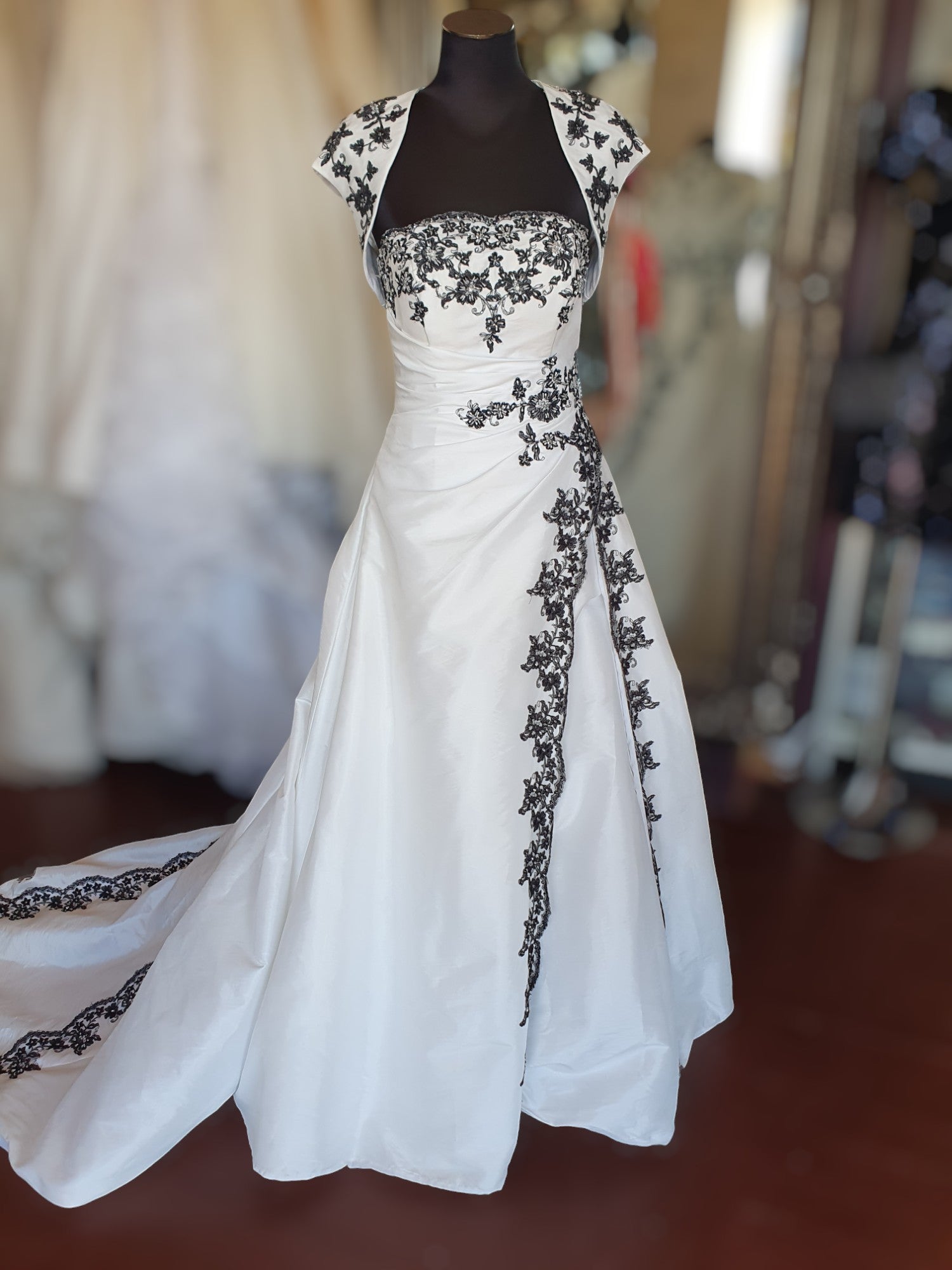 Barbara Calabro Black & White Gown