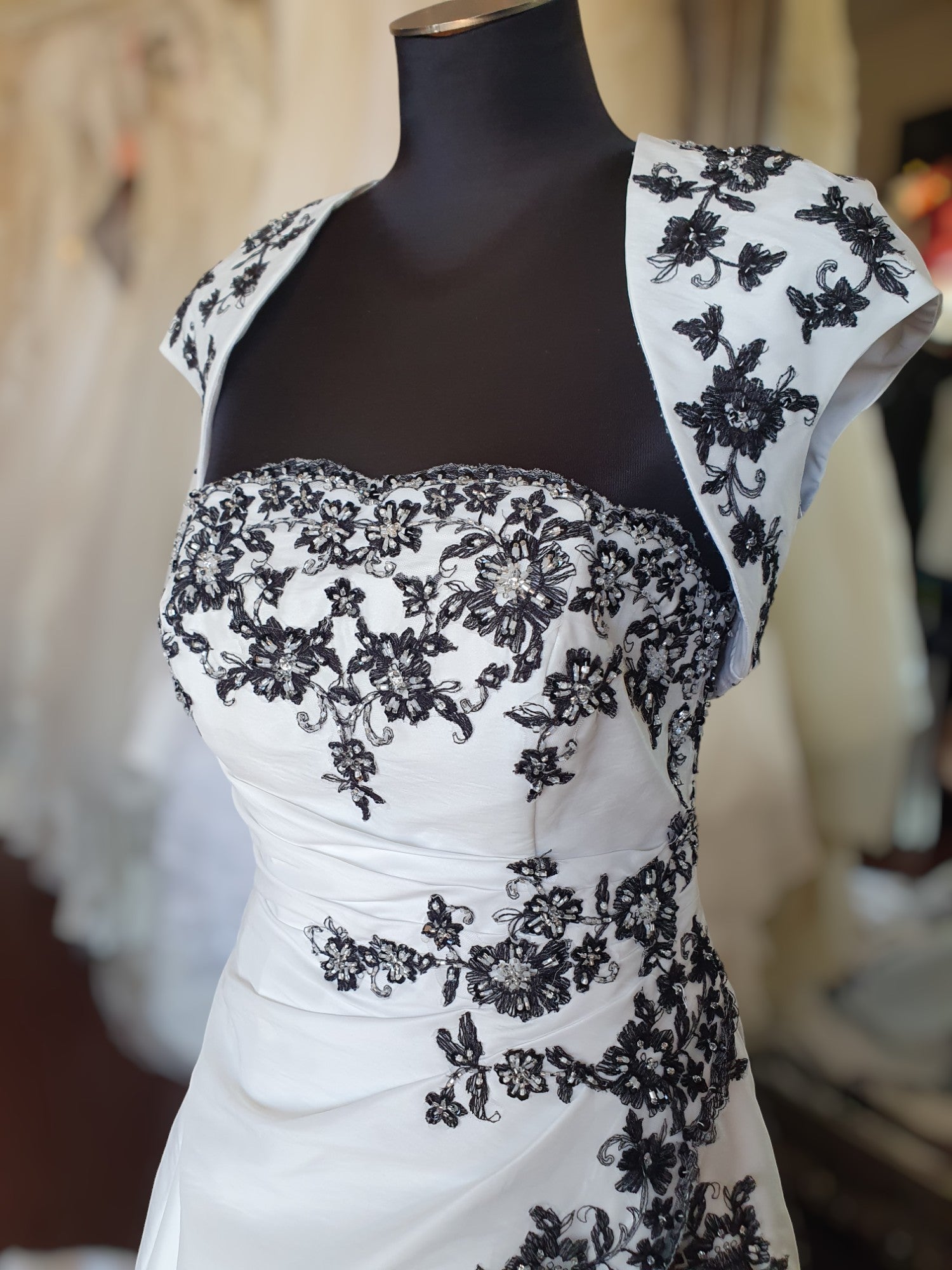 Barbara Calabro Black & White Gown