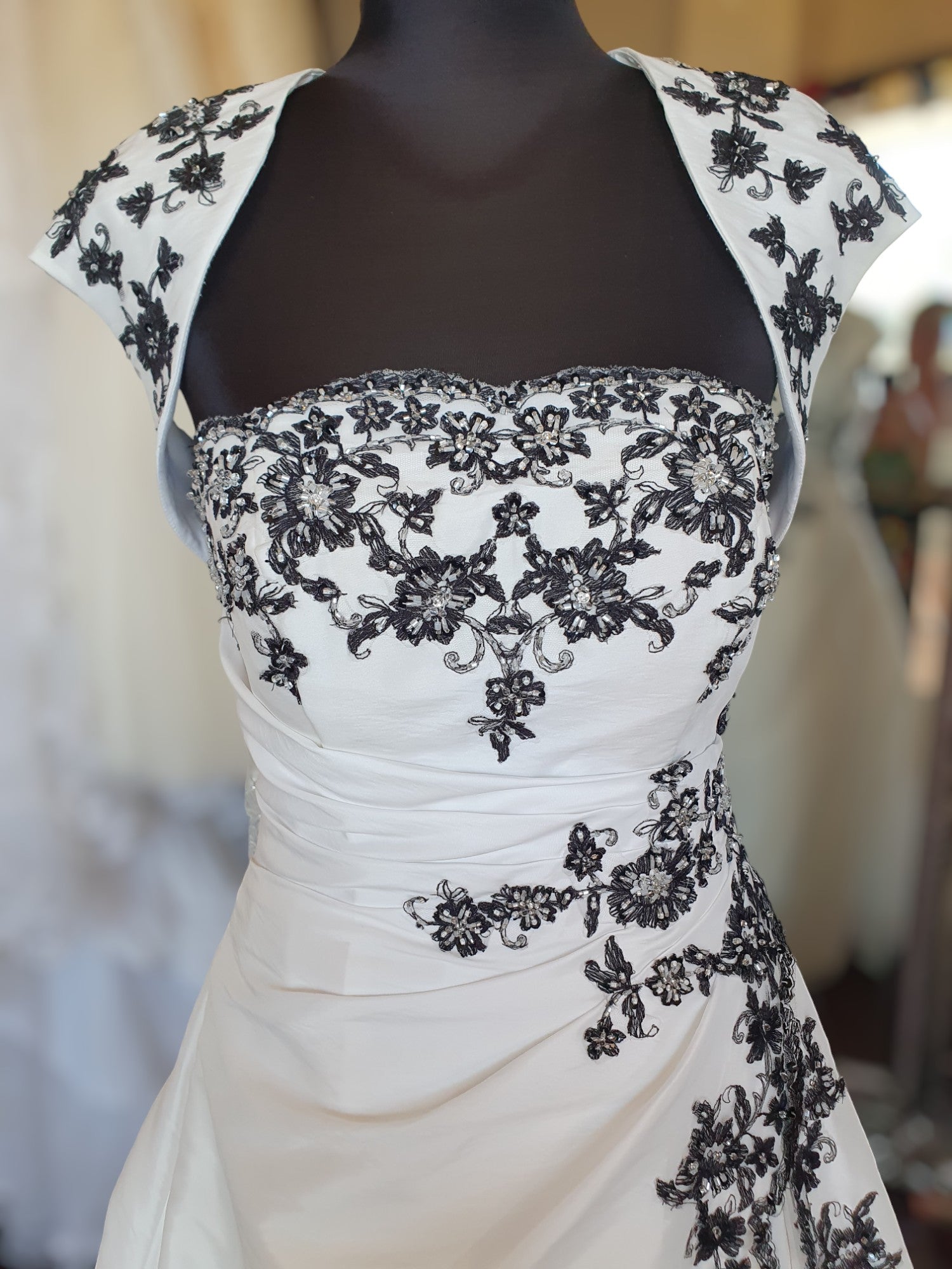 Barbara Calabro Black & White Gown