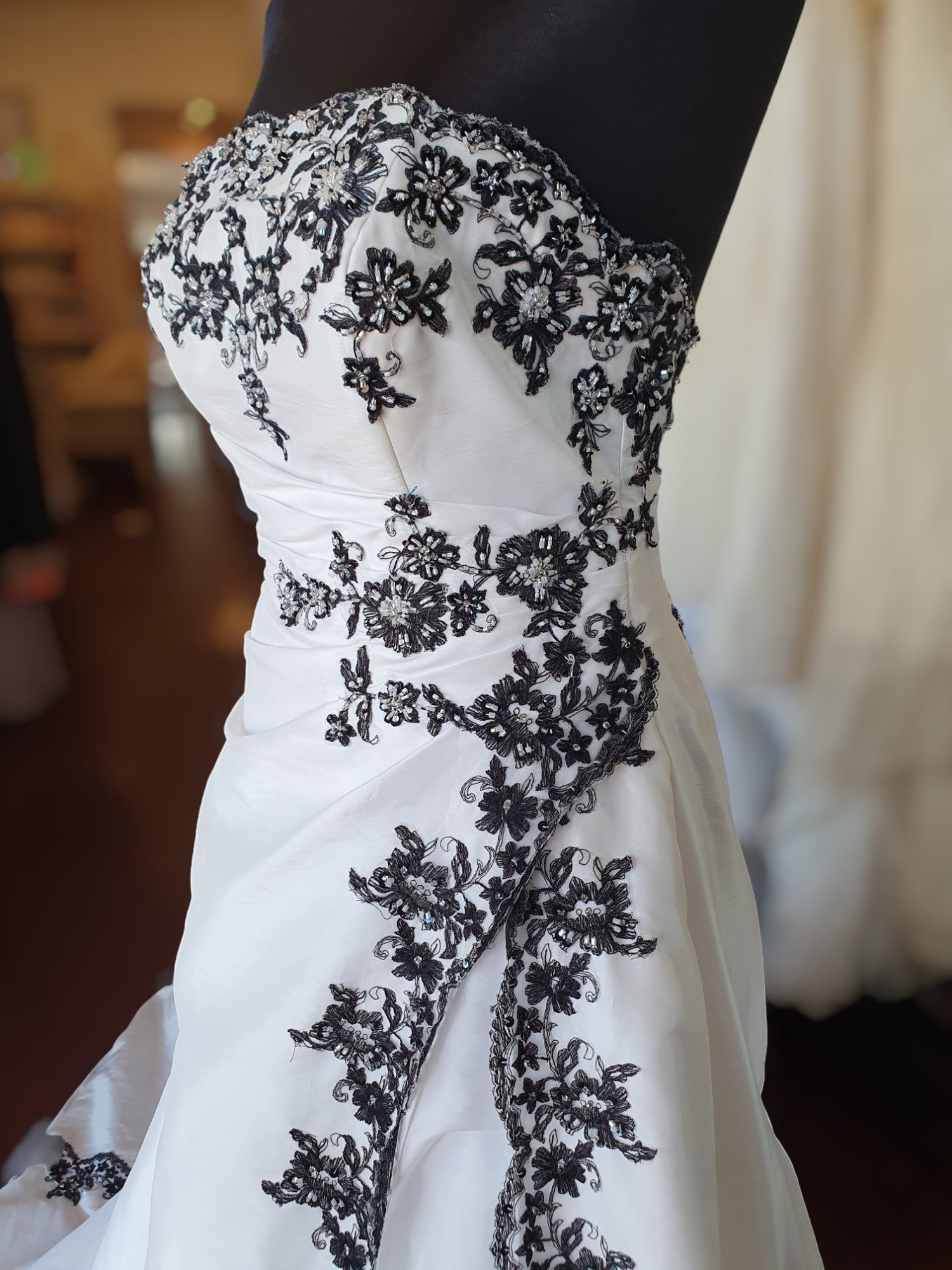 Barbara Calabro Black & White Gown