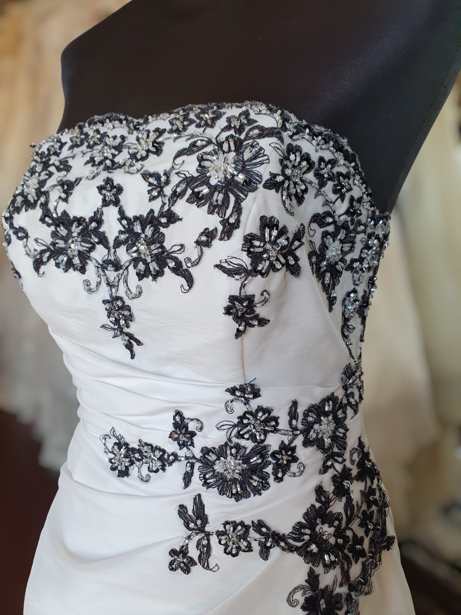 Barbara Calabro Black & White Gown