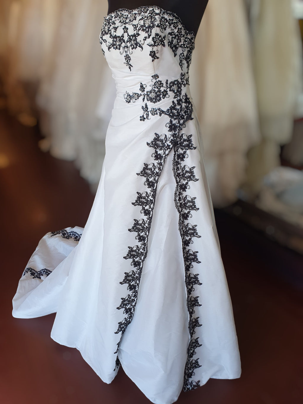 Barbara Calabro Black & White Gown