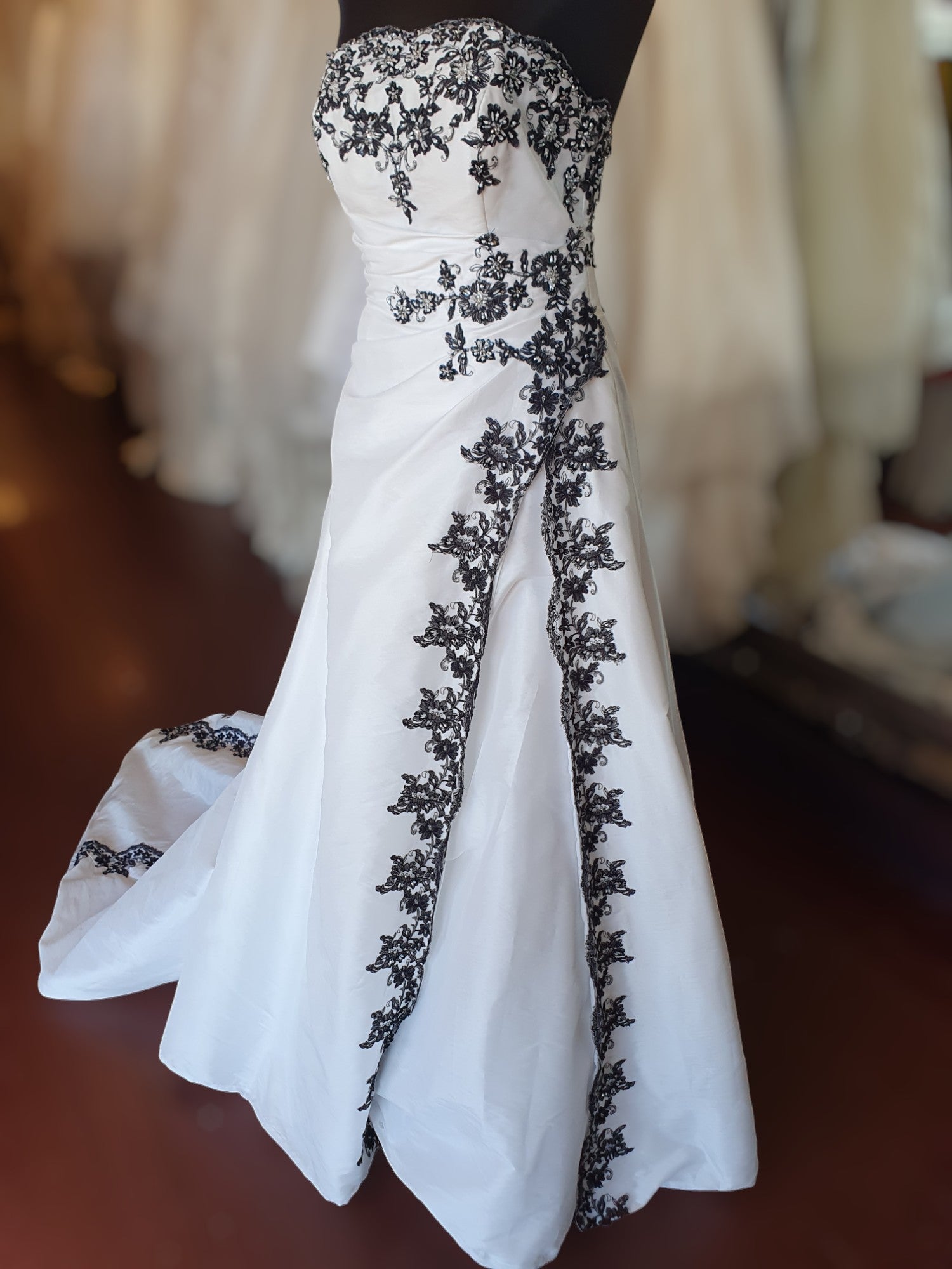 Barbara Calabro Black & White Gown
