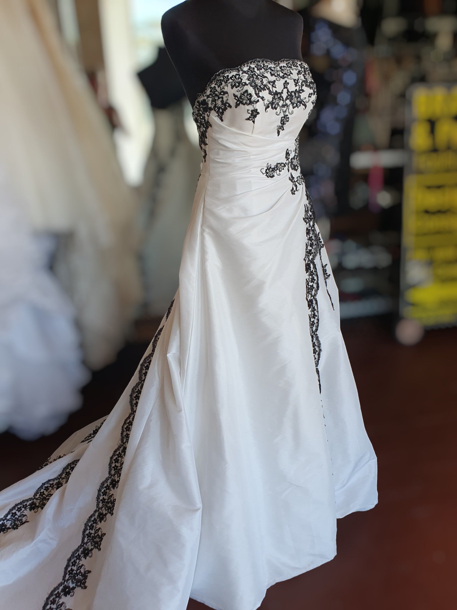Barbara Calabro Black & White Gown