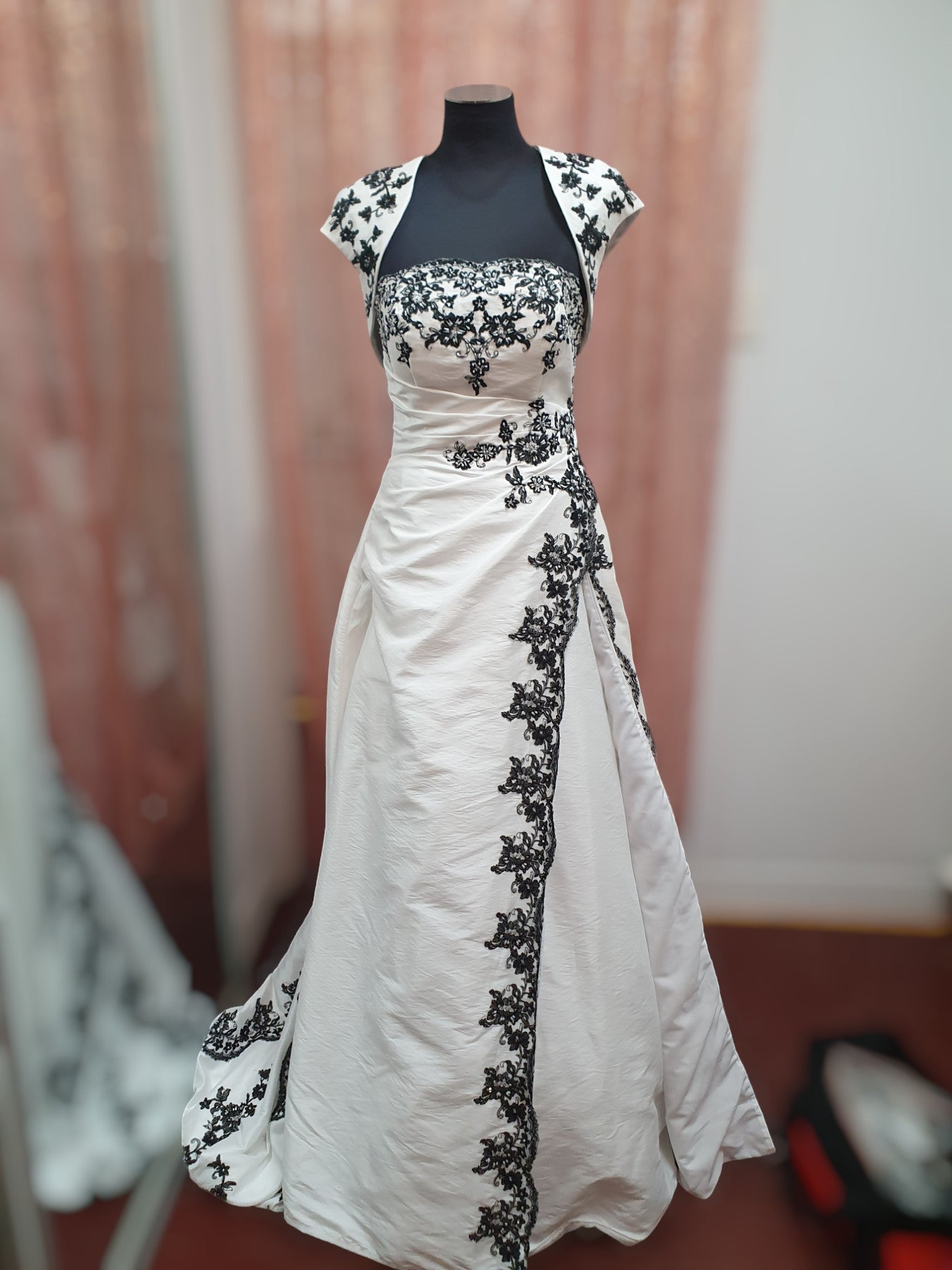 Barbara Calabro Black & White Gown