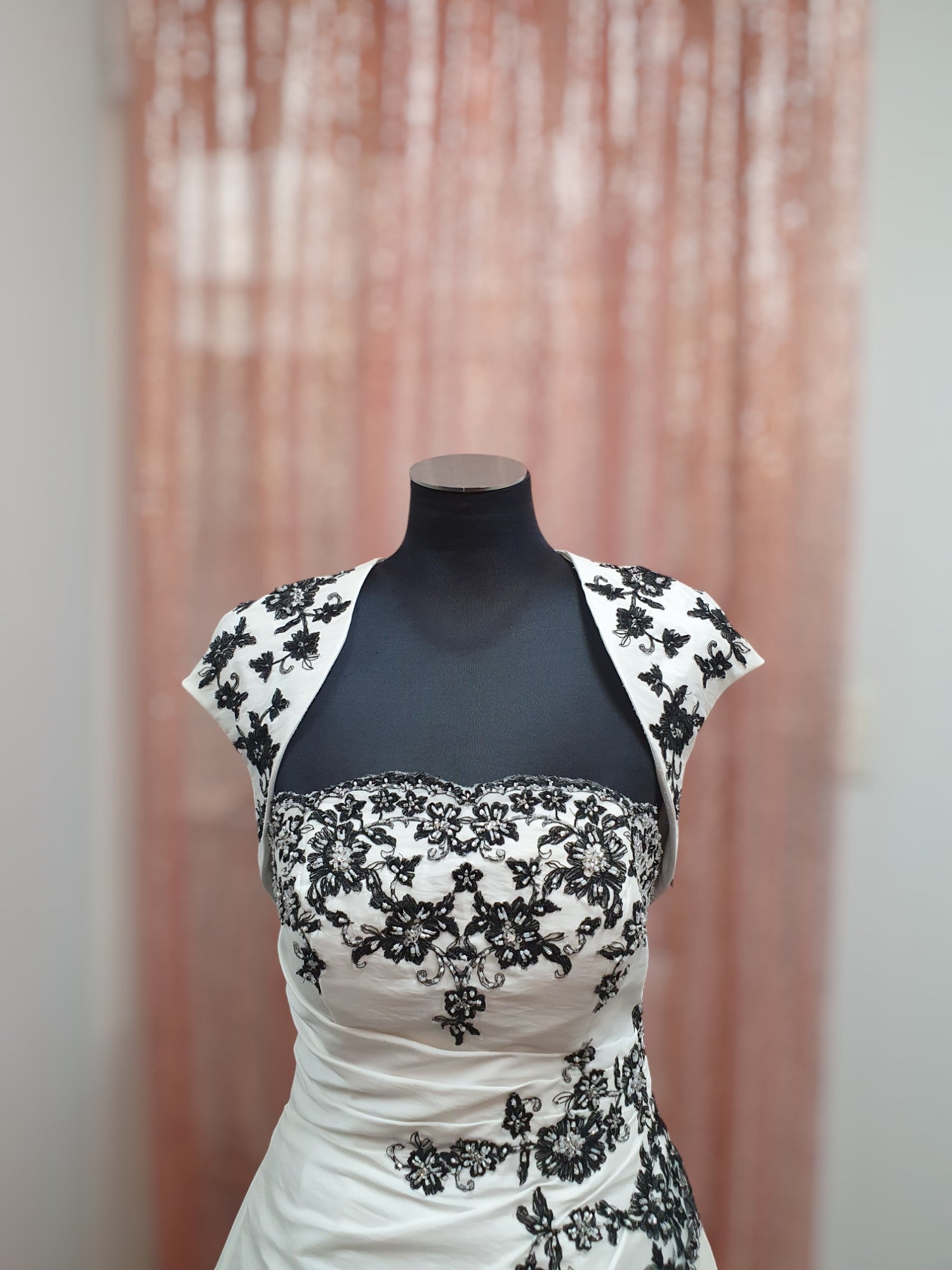 Barbara Calabro Black & White Gown
