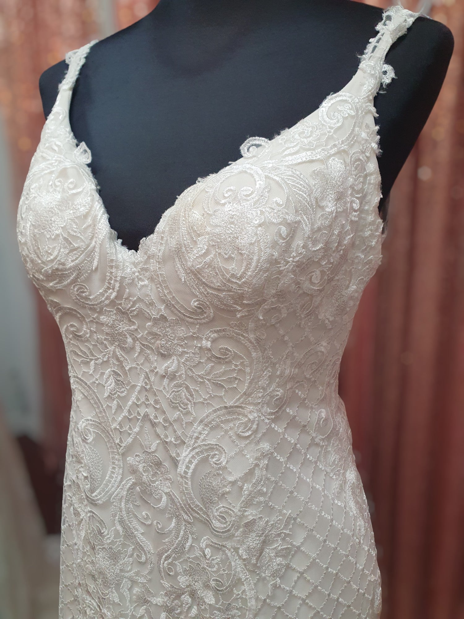 Madi Lane Lace Fitted Gown