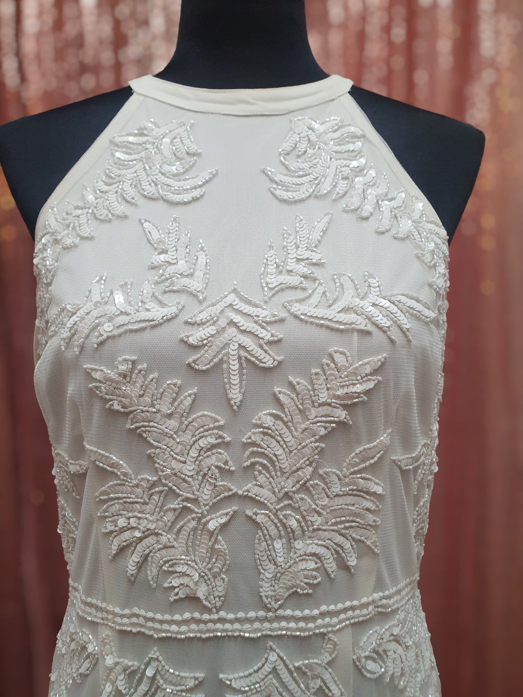 Beaded Halter Gown
