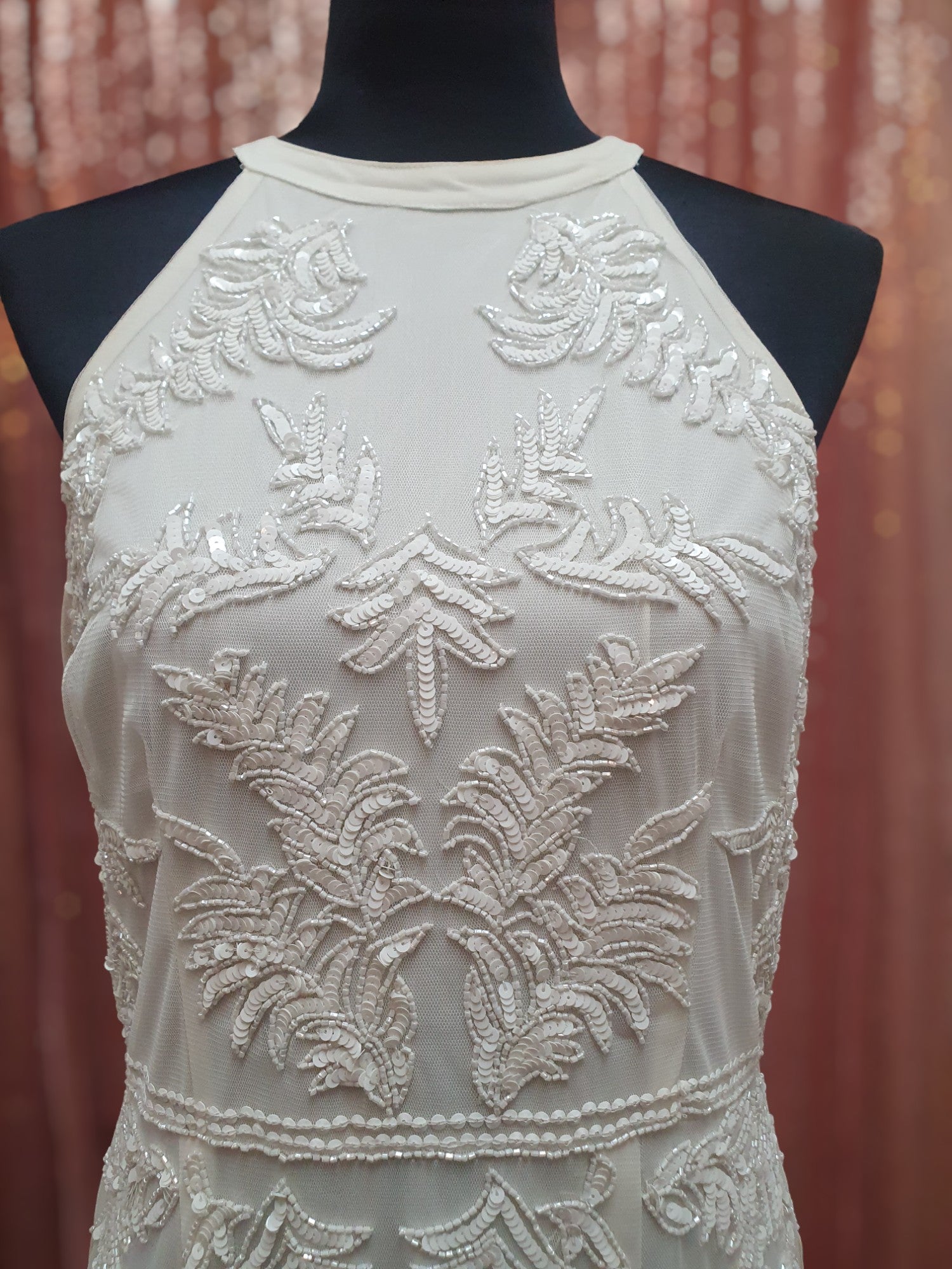 Beaded Halter Gown