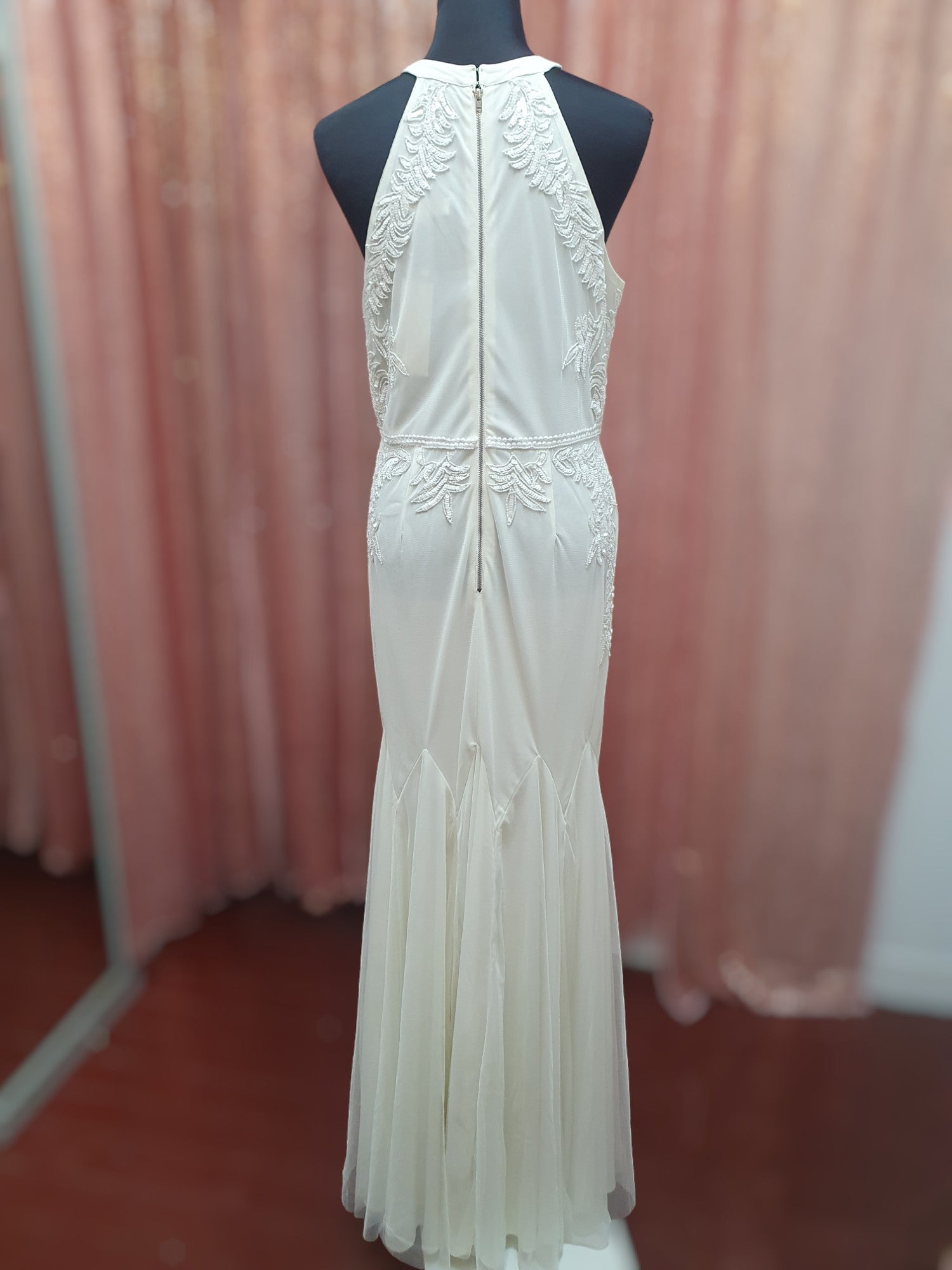 Beaded Halter Gown