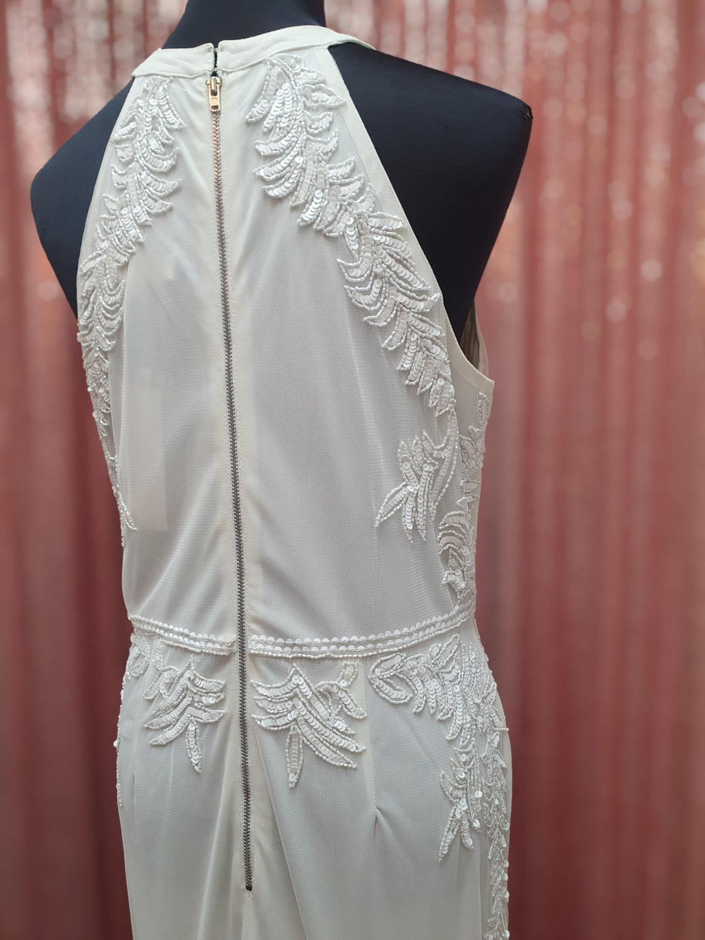 Beaded Halter Gown