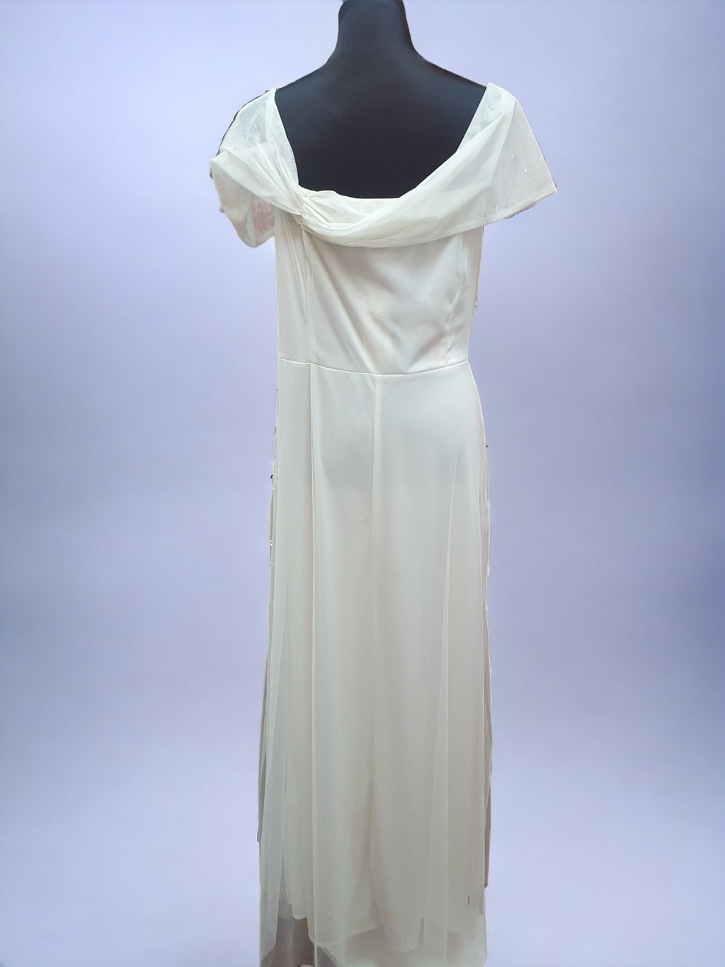 Soft Tulle Off Shoulder Gown