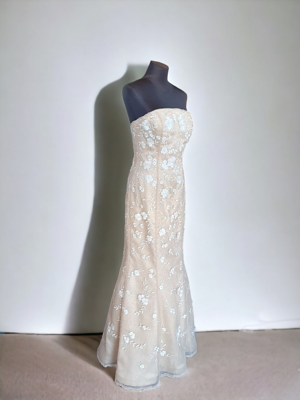 Jovani Champagne Gown