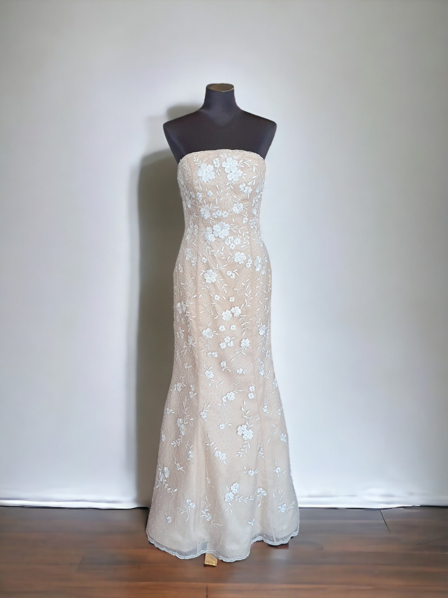 Jovani Champagne Gown