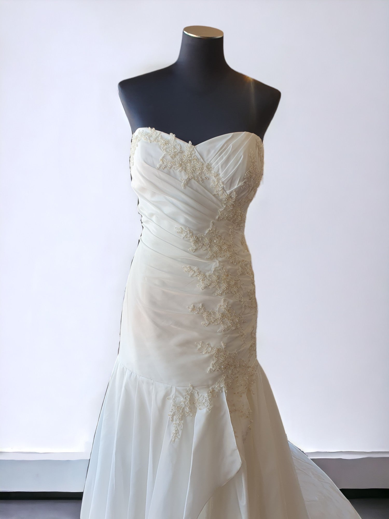 Ivory Strapless Wedding Gown