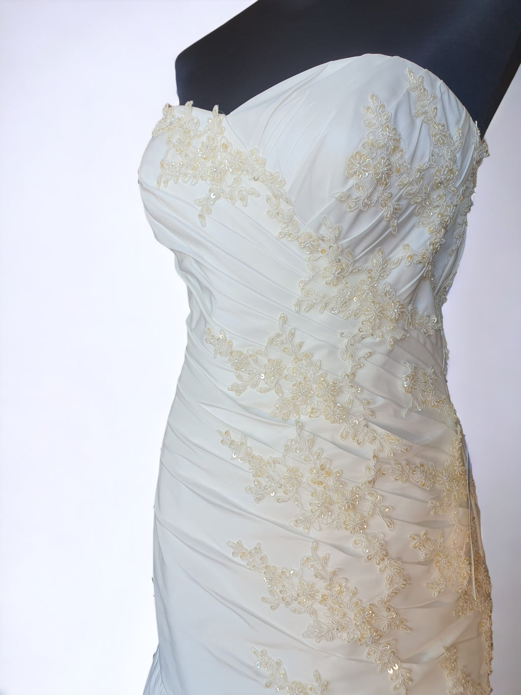 Ivory Strapless Wedding Gown