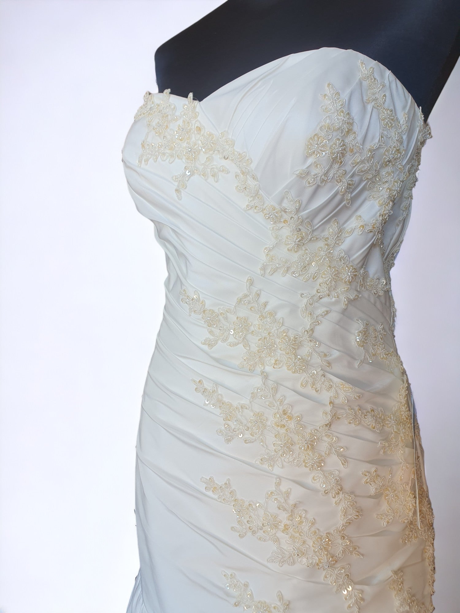 Ivory Strapless Wedding Gown