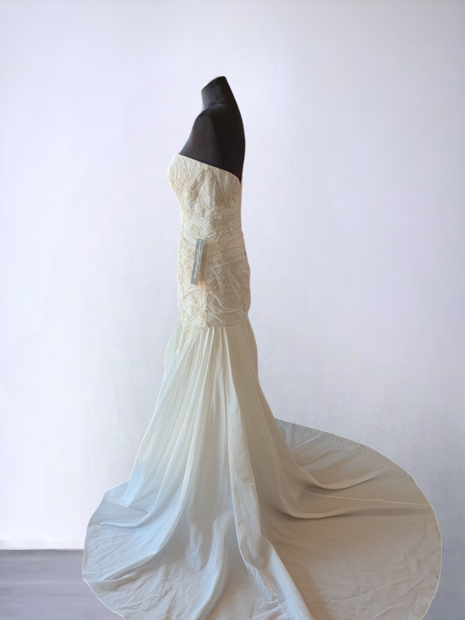 Ivory Strapless Wedding Gown
