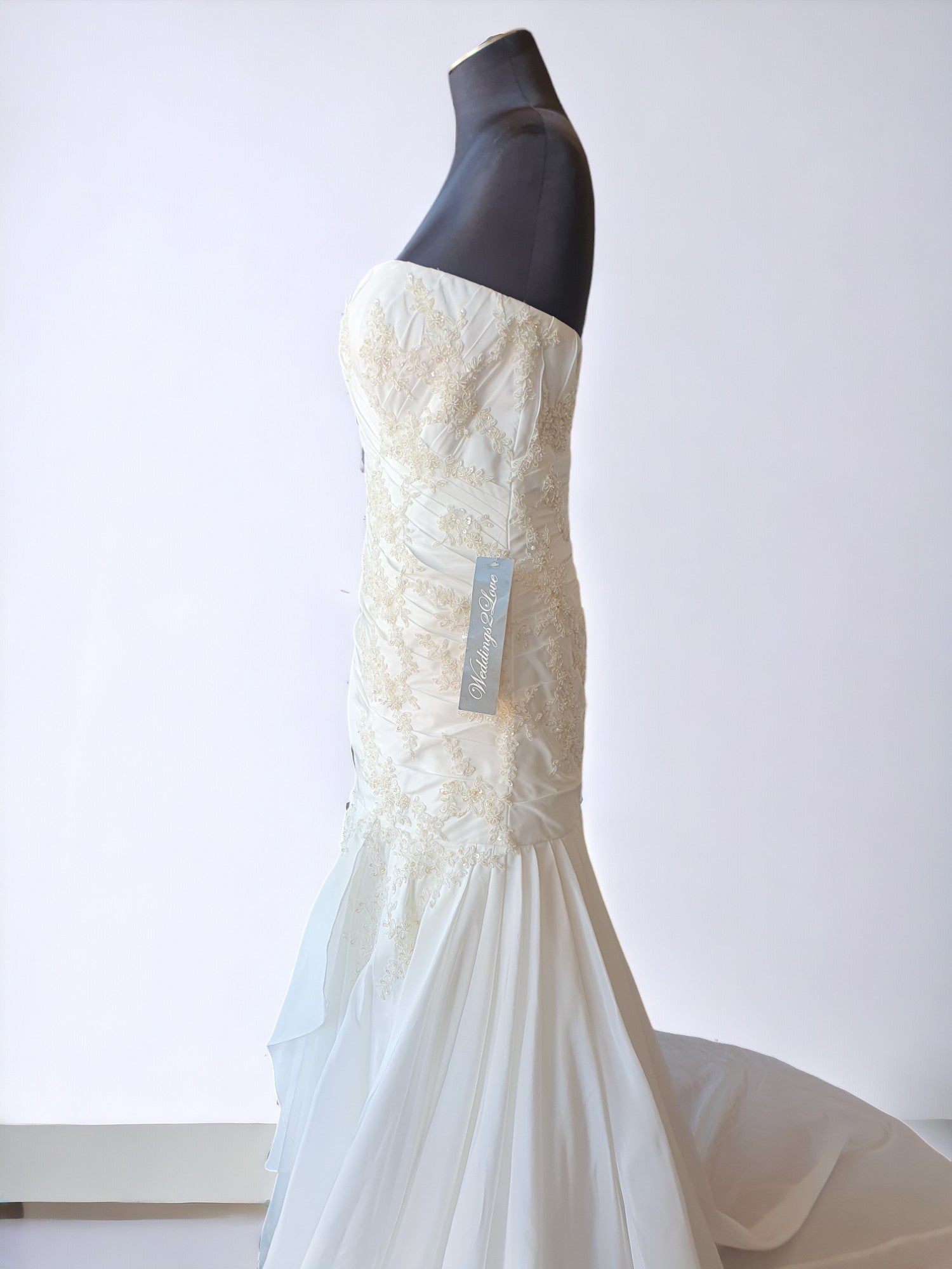 Ivory Strapless Wedding Gown