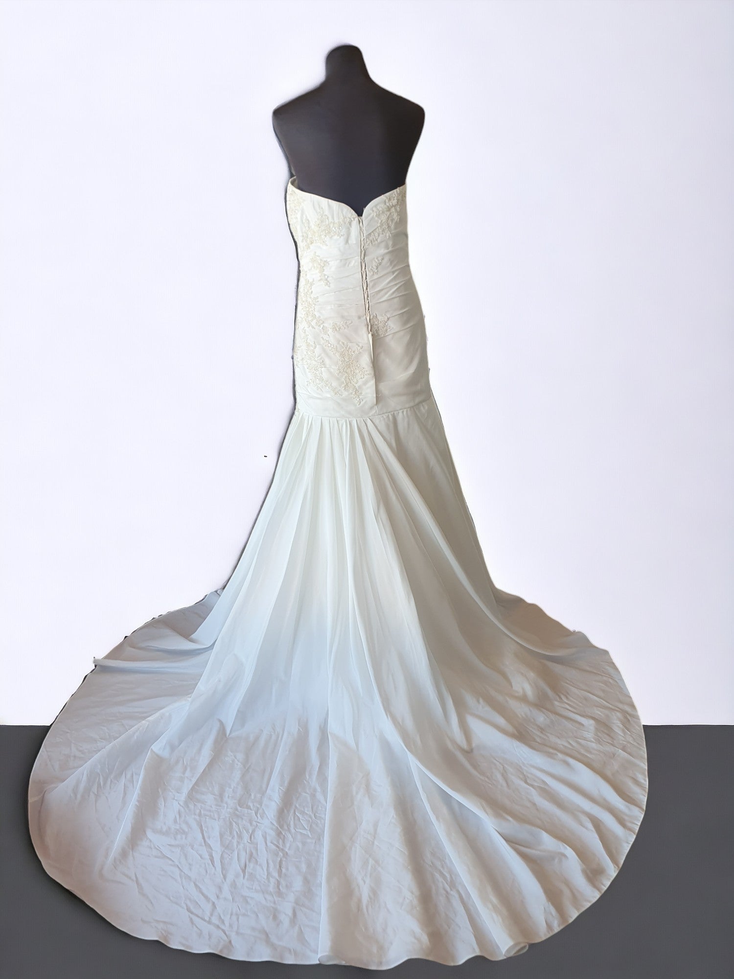 Ivory Strapless Wedding Gown