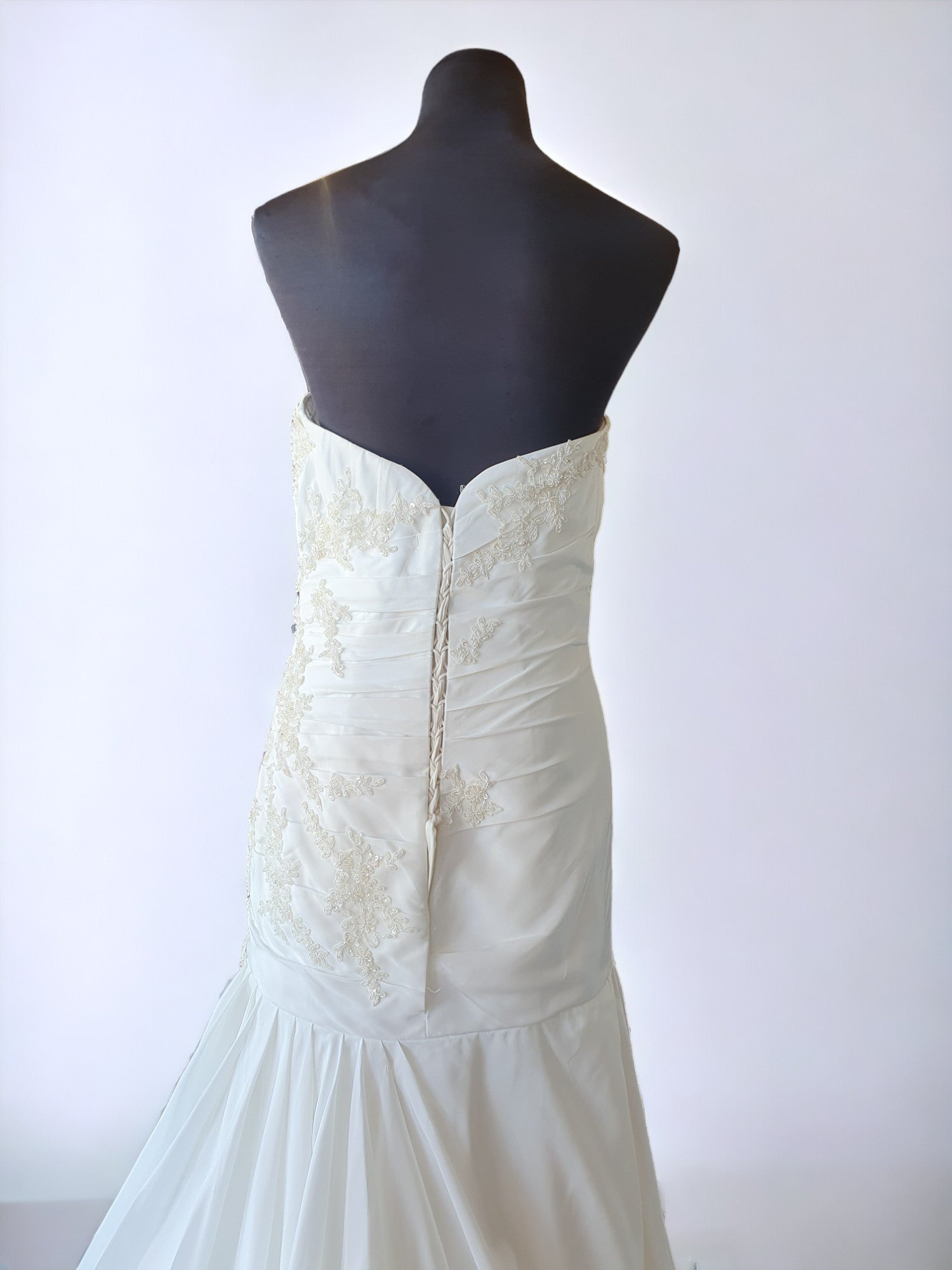 Ivory Strapless Wedding Gown