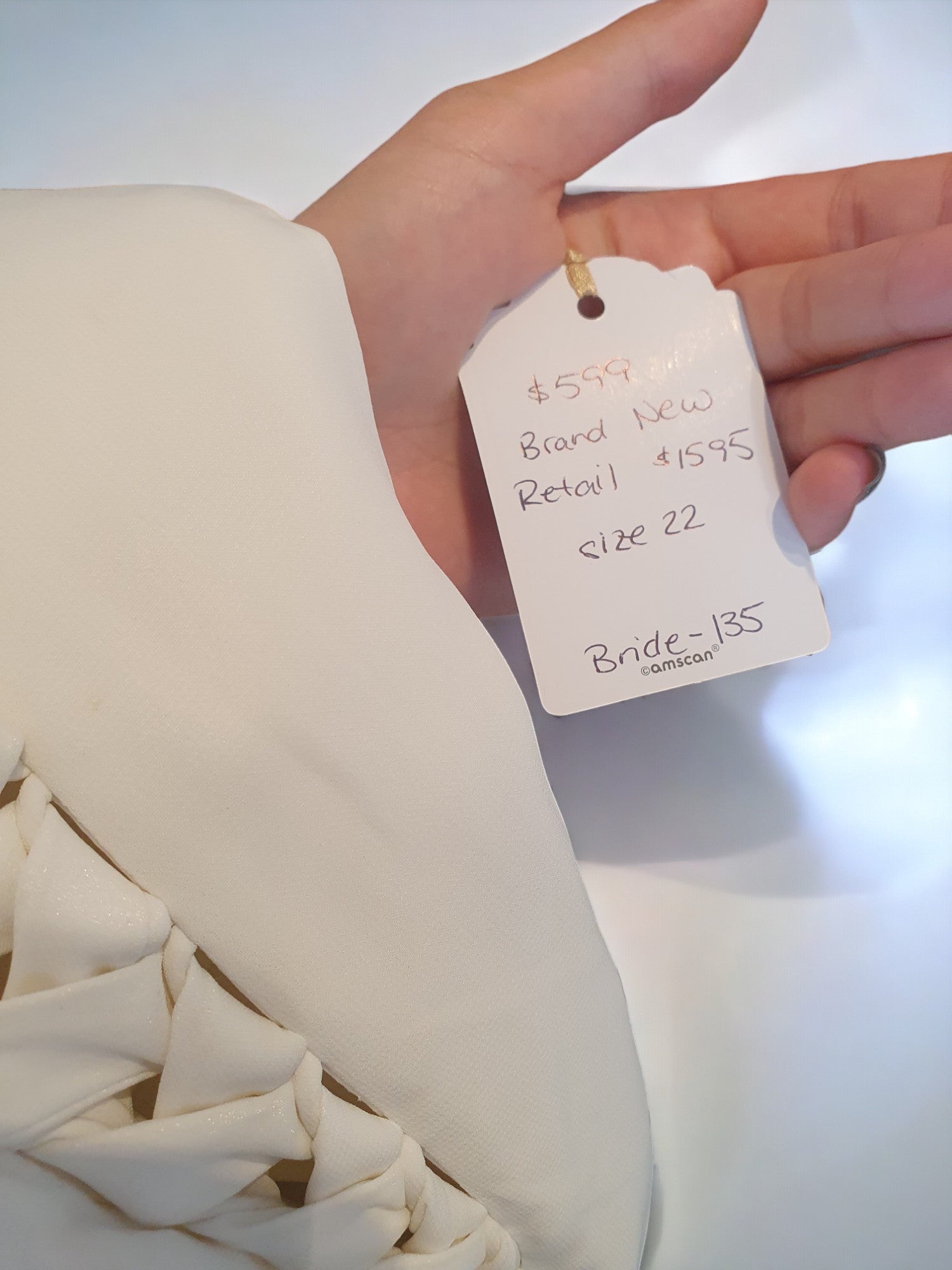 Strapless A-Line Gown, Size 22