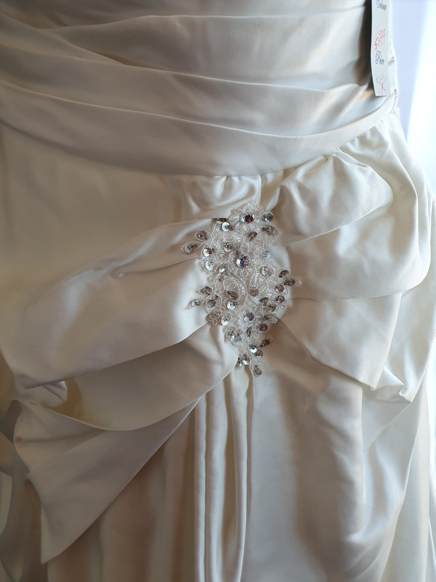 Classic Strapless A-Line Gemstone Gown