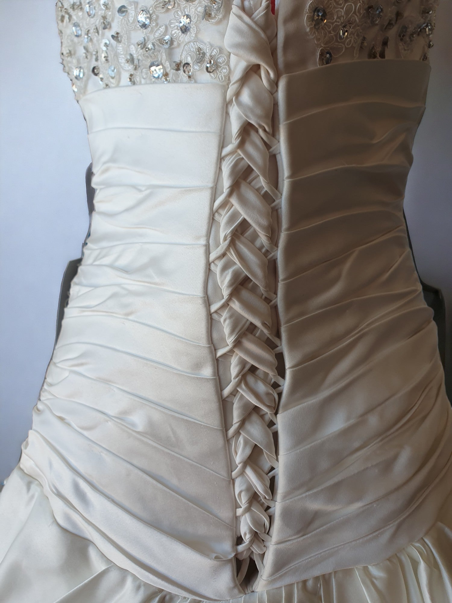 Classic Strapless A-Line Gemstone Gown