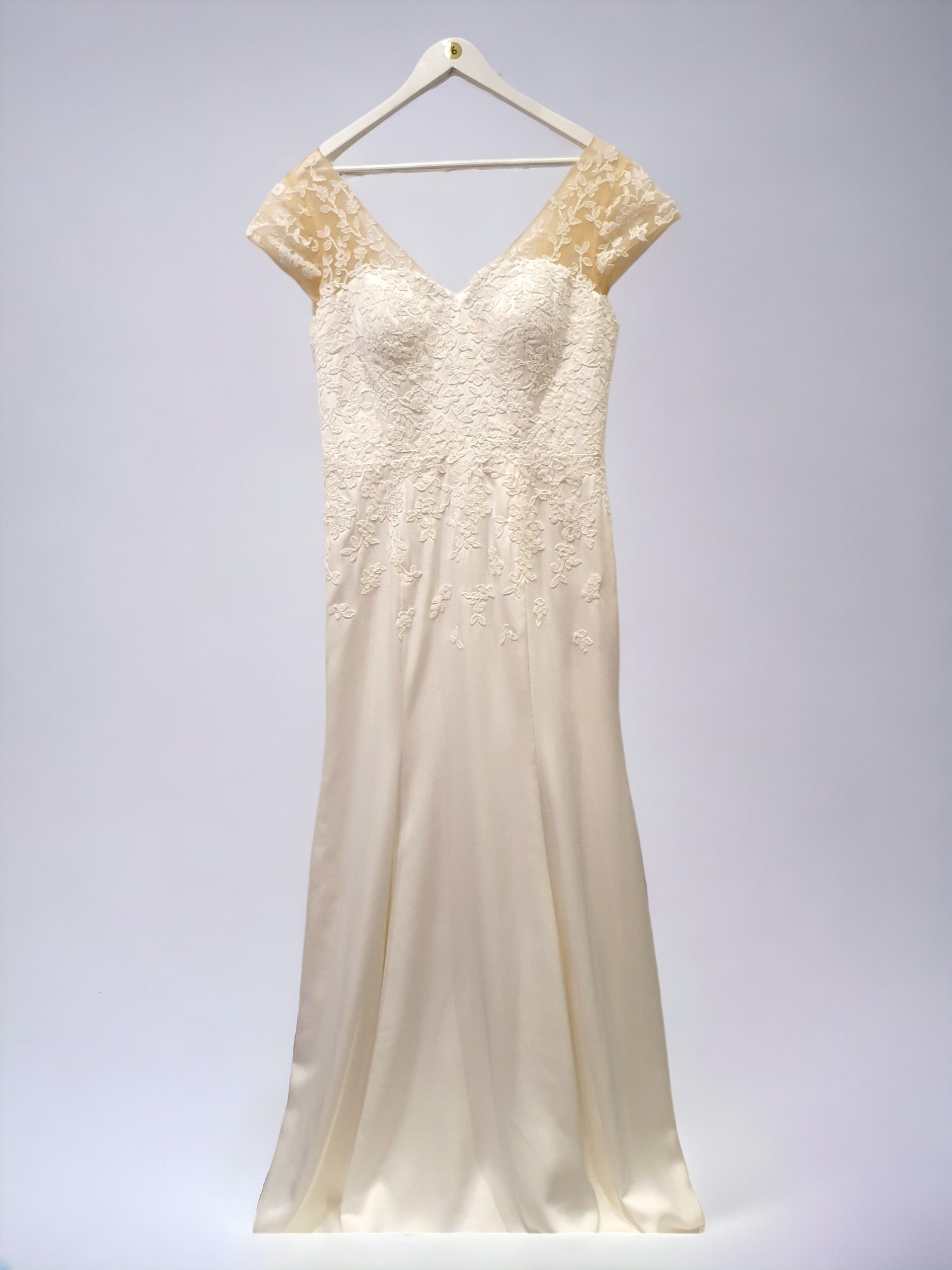 Cap Sleeve A-Line Gown