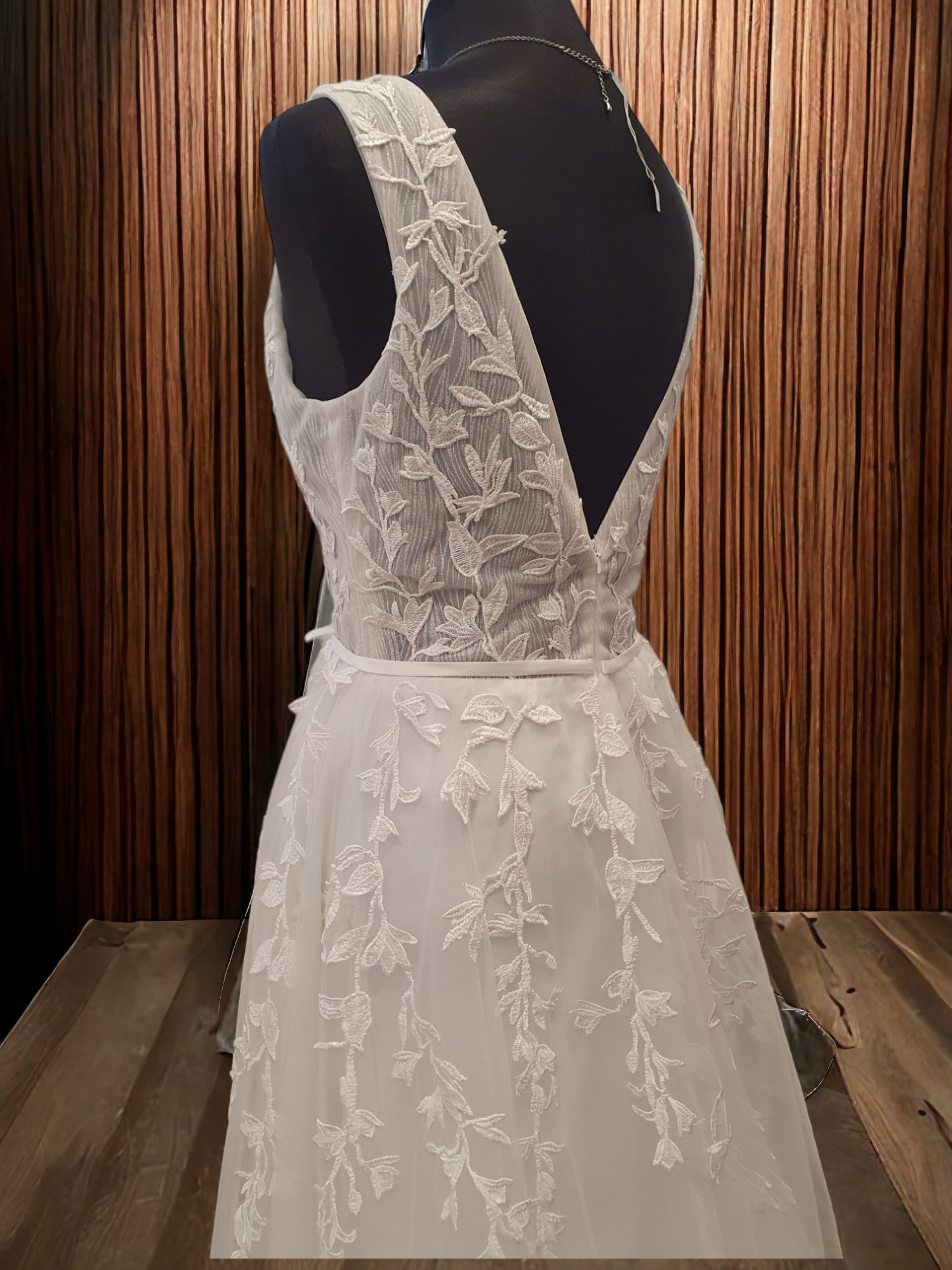 A-Line Sleeveless Gown