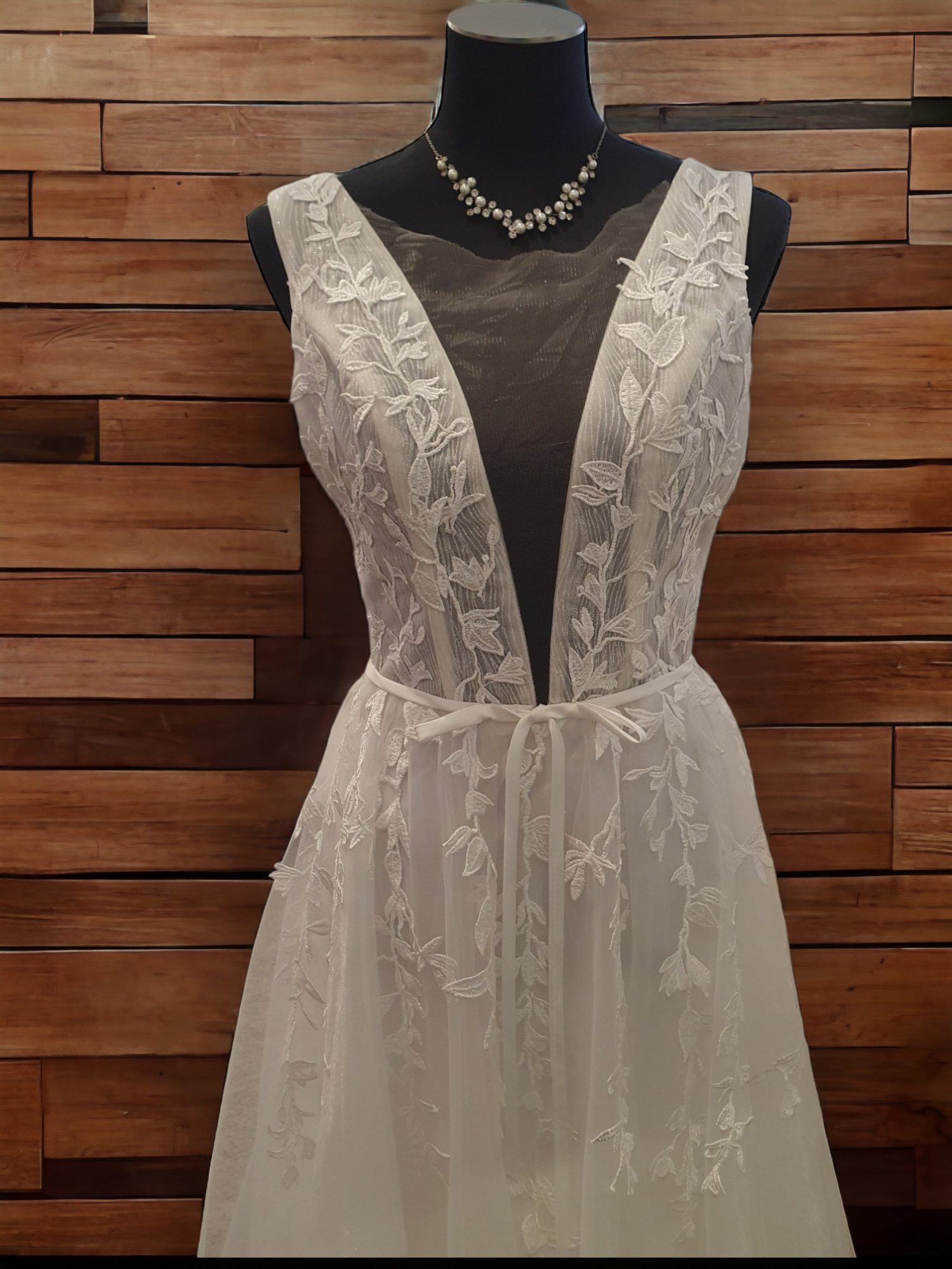 A-Line Sleeveless Gown