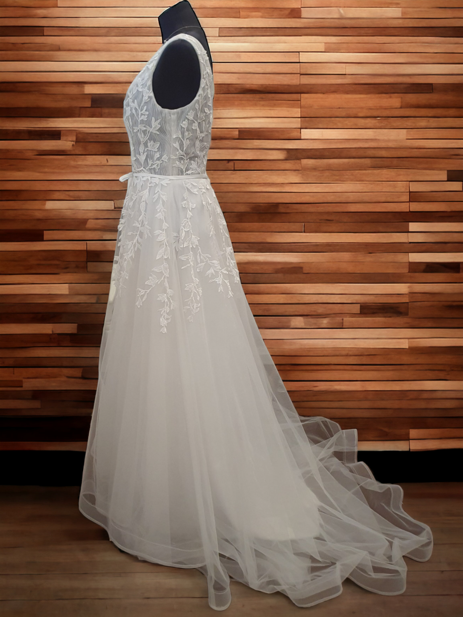 A-Line Sleeveless Gown