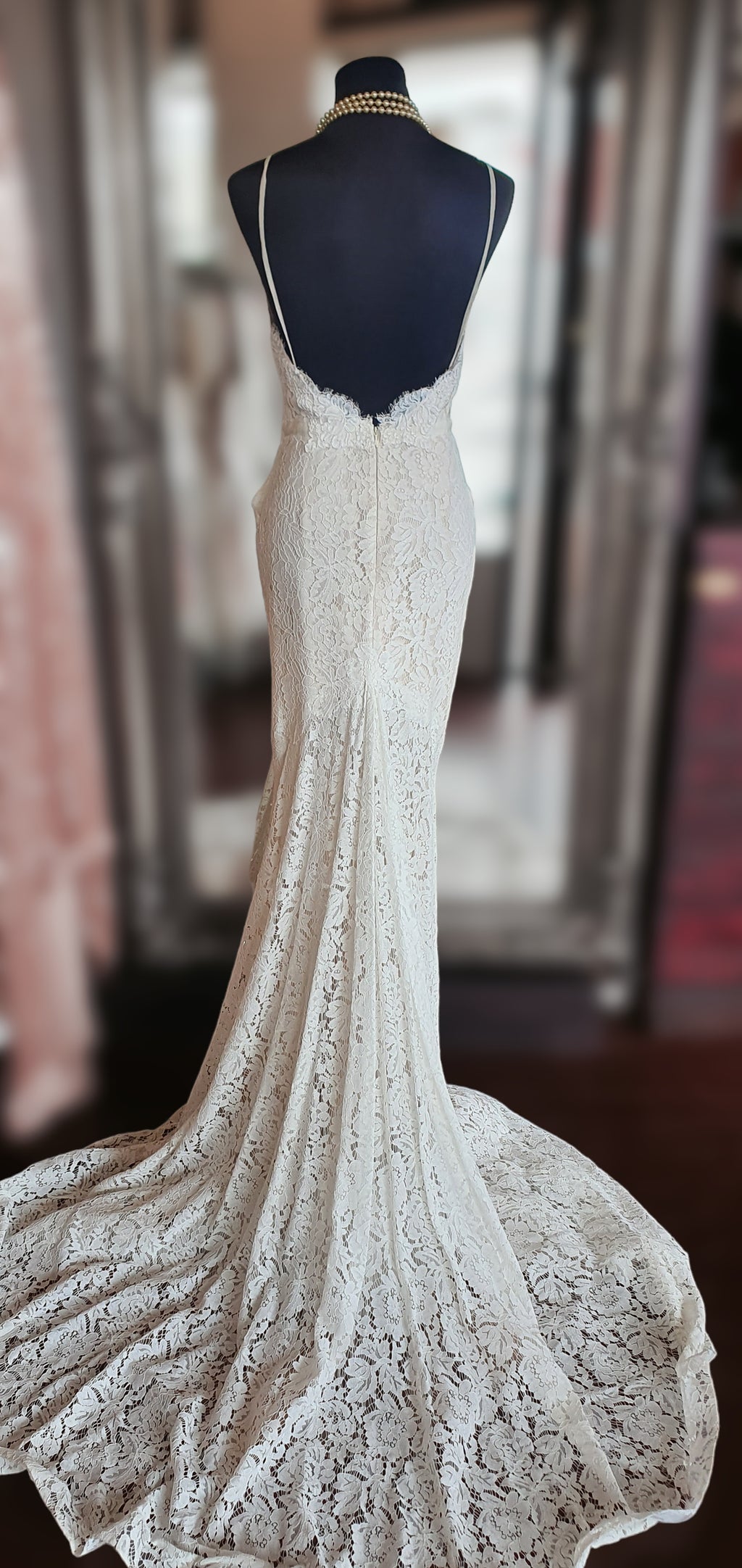 Gemy Maalouf Lace Trumpet Gown