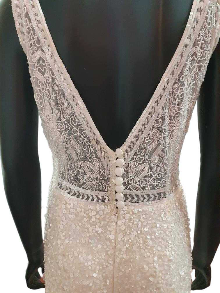 Q'nique Elise Beaded & Sequin Gown