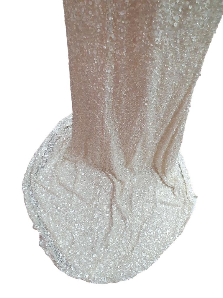 Q'nique Elise Beaded & Sequin Gown