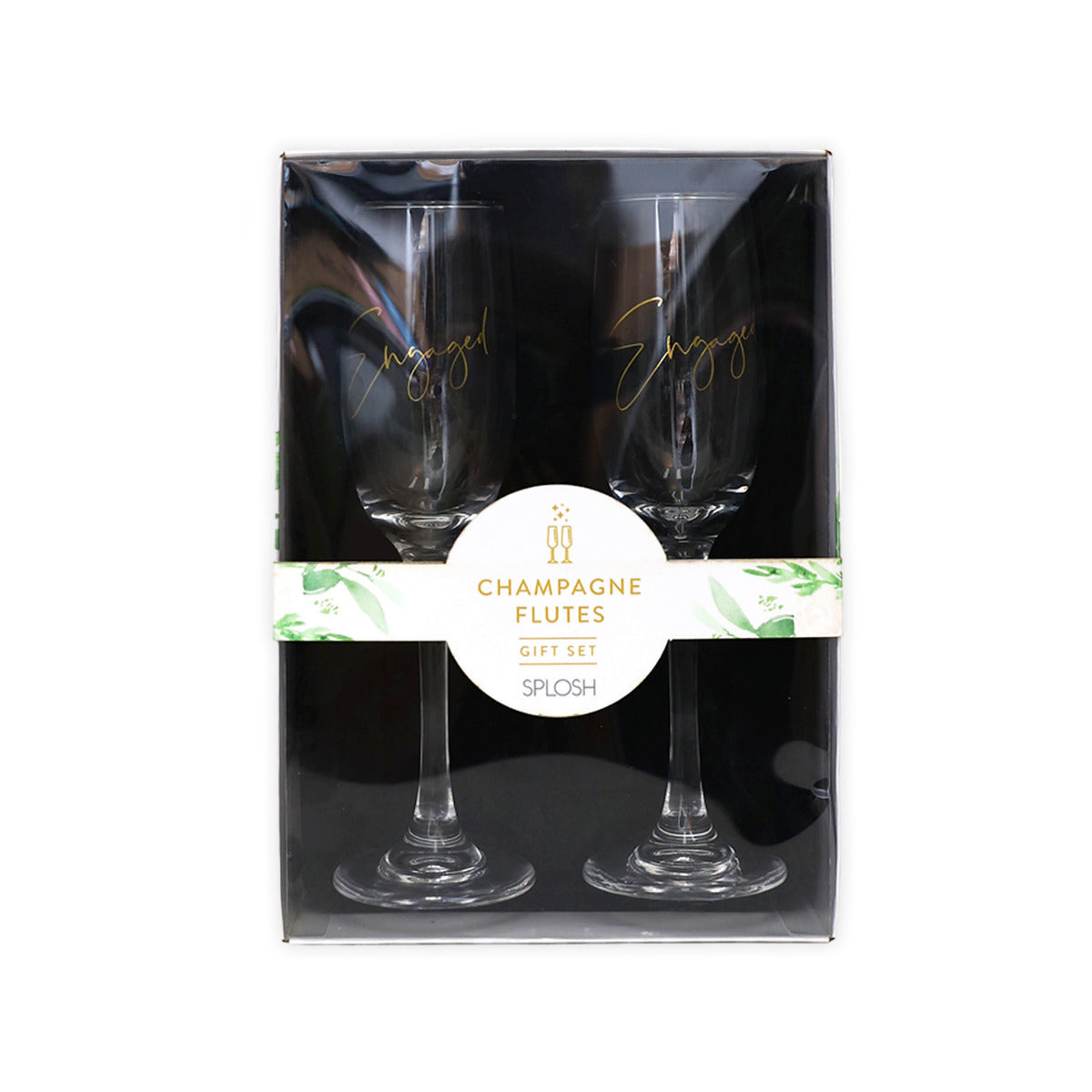Engaged Champagne Flutes